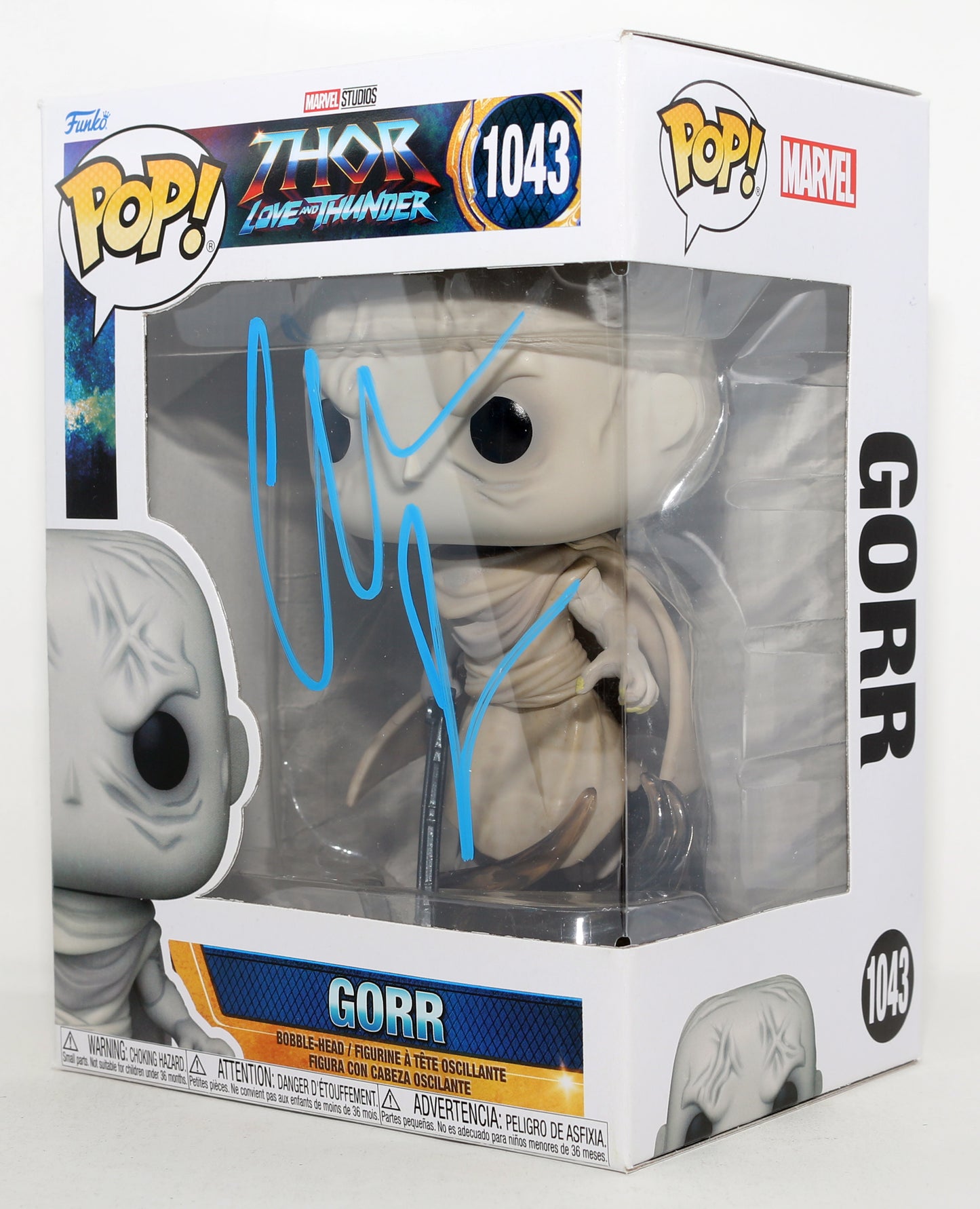 
                  
                    Christian Bale as Gorr the God Butcher in Thor: Love & Thunder Signed Funko POP! #1043
                  
                