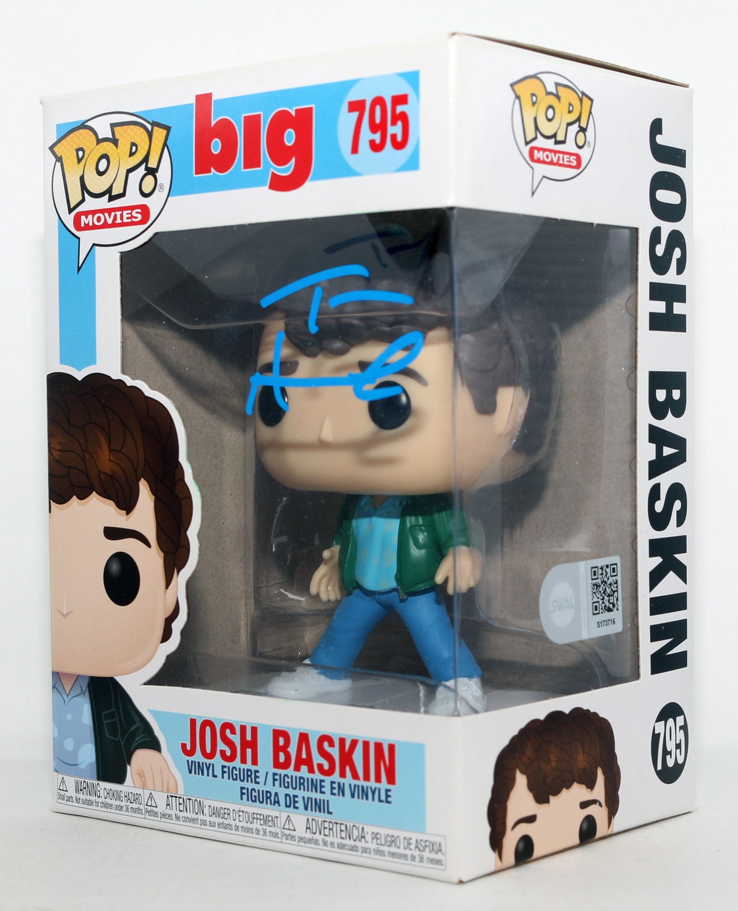 
                  
                    Tom Hanks as Josh Baskin in Big (SWAU) Signed Funko POP! #795
                  
                