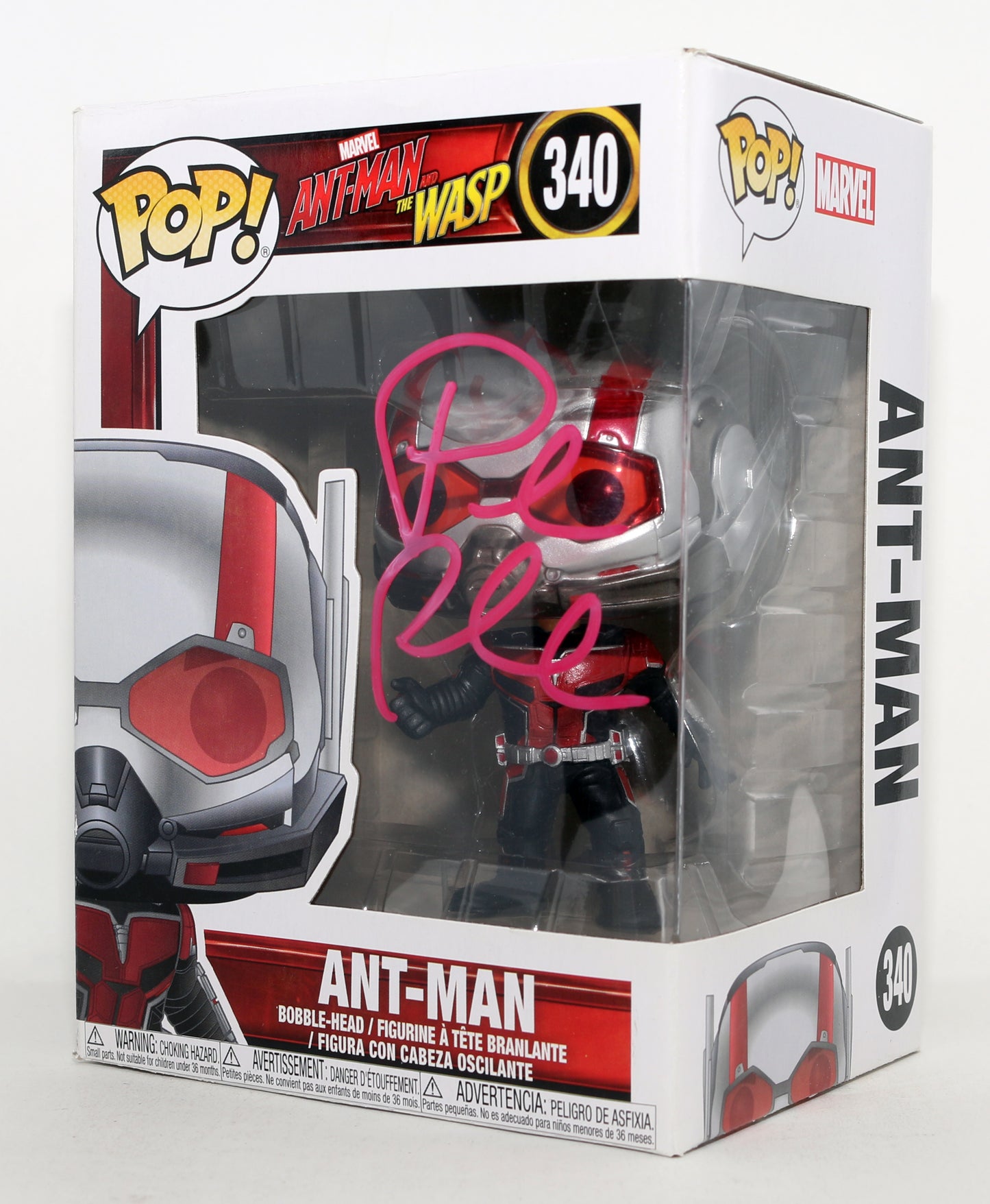 
                  
                    Paul Rudd as Ant-Man in Ant-Man & the Wasp Signed Funko POP! #340
                  
                