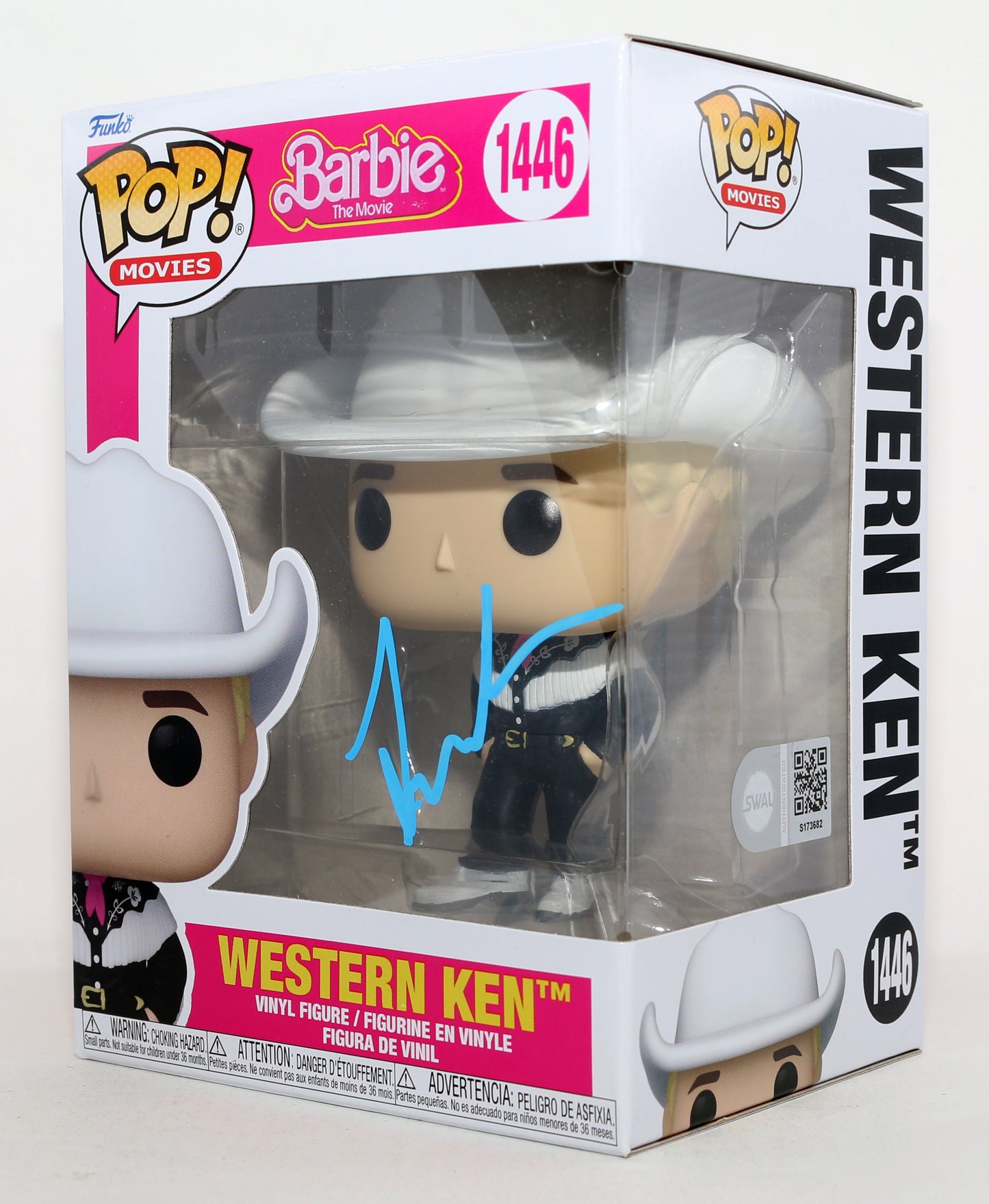 
                  
                    Ryan Gosling as Western Ken in Barbie: The Movie (SWAU) Signed Funko POP! #1446
                  
                