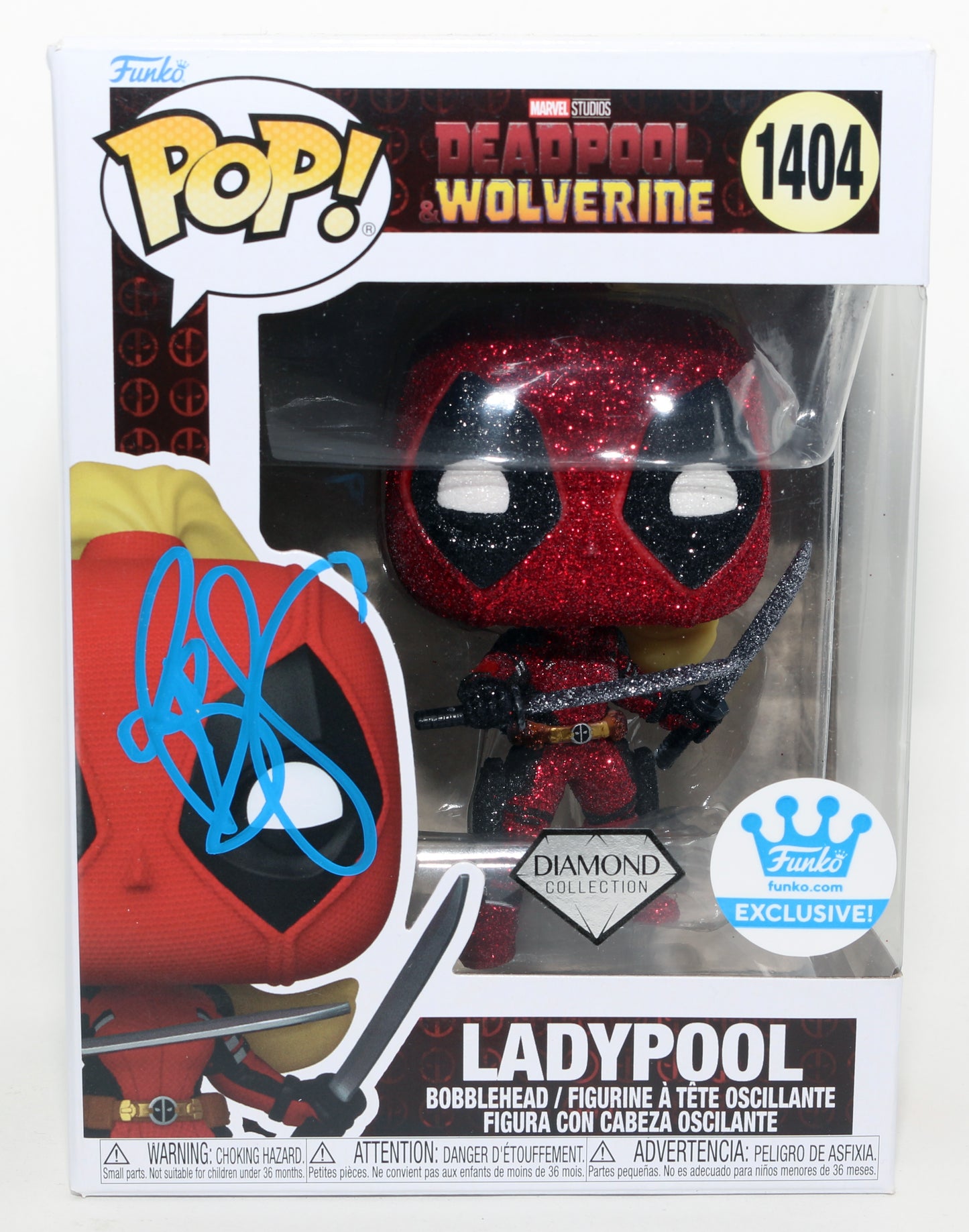 
                  
                    Blake Lively as Ladypool in Deadpool & Wolverine Diamond Edition Funko Store Exclusive Signed Funko POP! #1404
                  
                