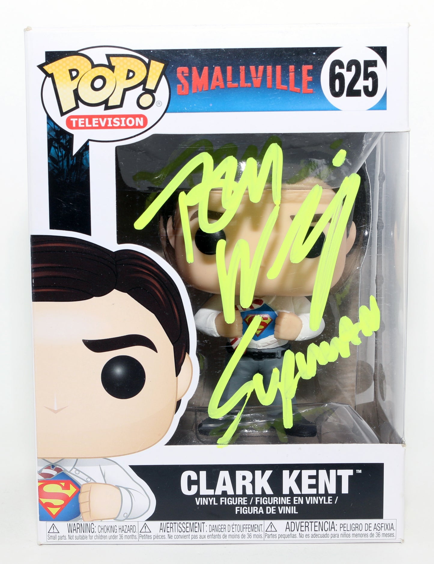 
                  
                    Tom Welling as Clark Kent / Superman in Smallville (JSA) Signed Funko POP! #625 with Character Name
                  
                