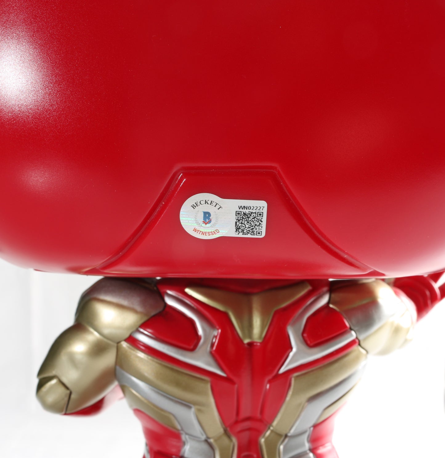 
                  
                    Robert Downey Jr. as Iron Man in Avengers: Endgame (Beckett Witnessed) Signed 18" Mega Sized Funko POP! #02 with Quote
                  
                
