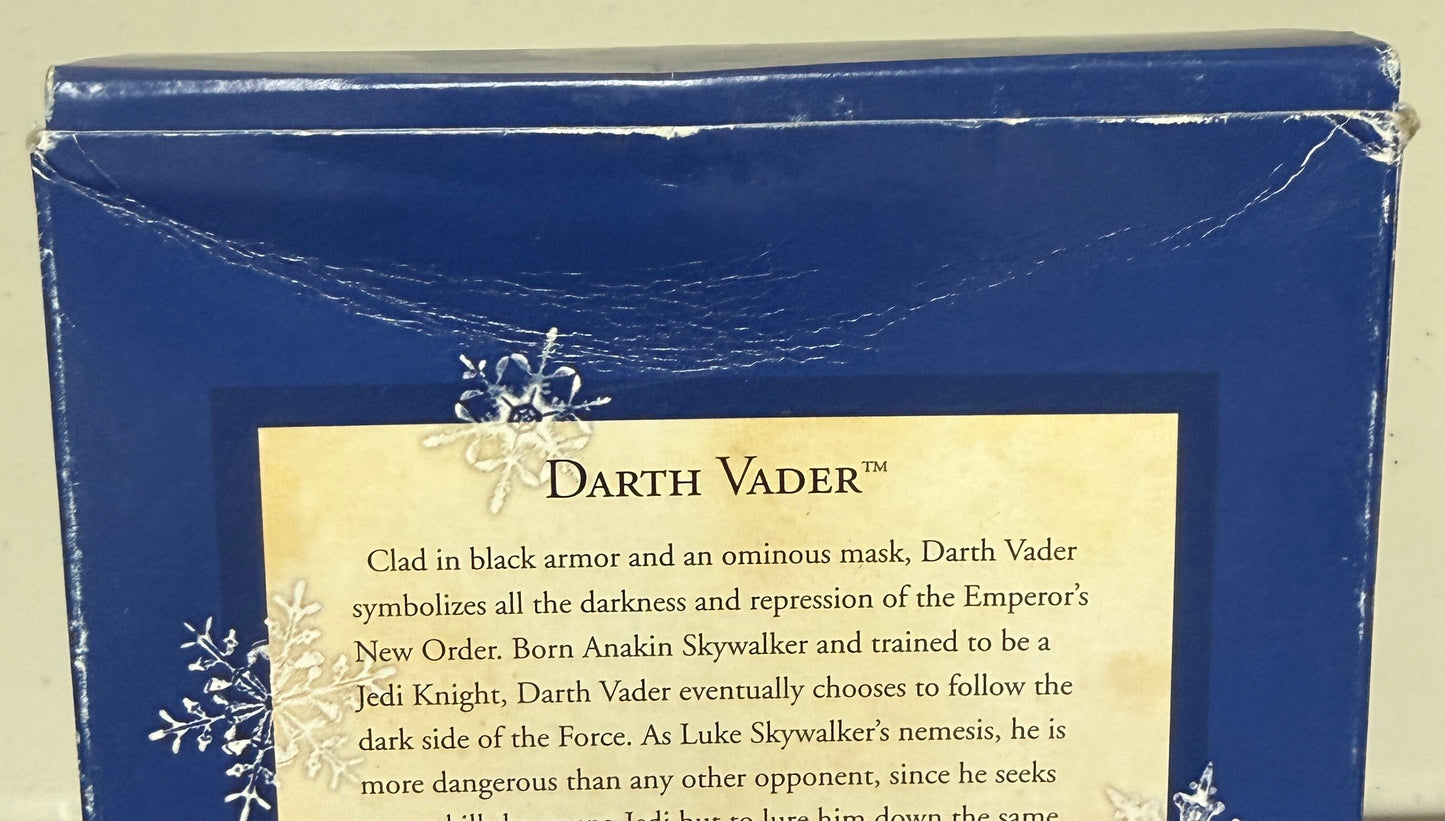 
                  
                    Dave Prowse as Darth Vader in Star Wars Signed Hallmark Christmas Tree Ornament Box with Character Name
                  
                