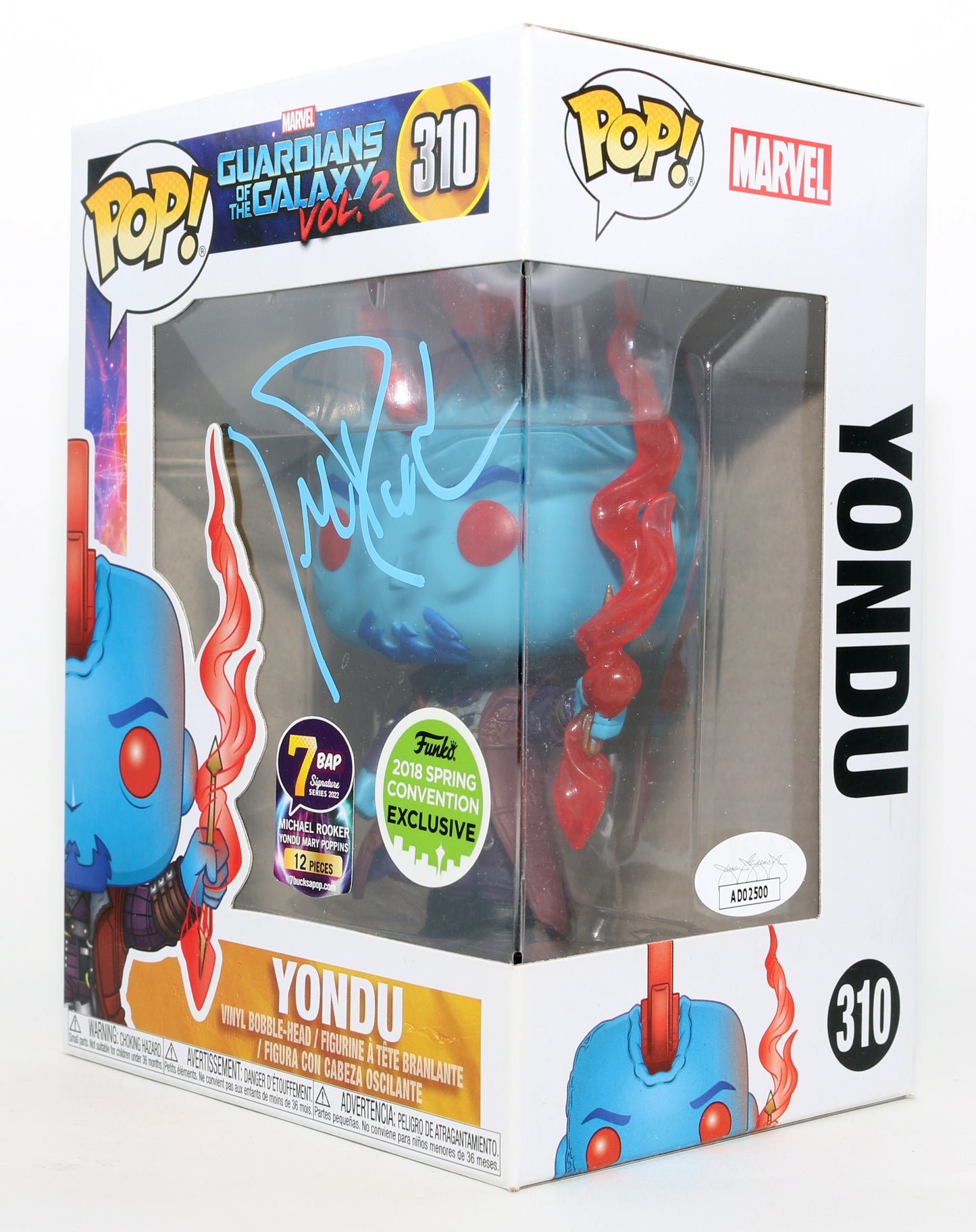 
                  
                    Michael Rooker as Yondu in Guardians of the Galaxy Vol. 2 2018 Spring Convention Exclusive 7BAP Exclusive (JSA) Signed Funko POP! #310
                  
                