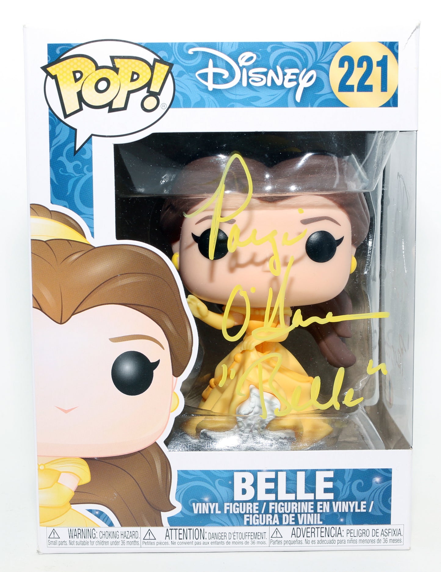 
                  
                    Paige O'Hara as Belle & Don Hahn as Producer of Beaty & the Beast (Beckett) Signed Funko POP! #221 with Character Name
                  
                