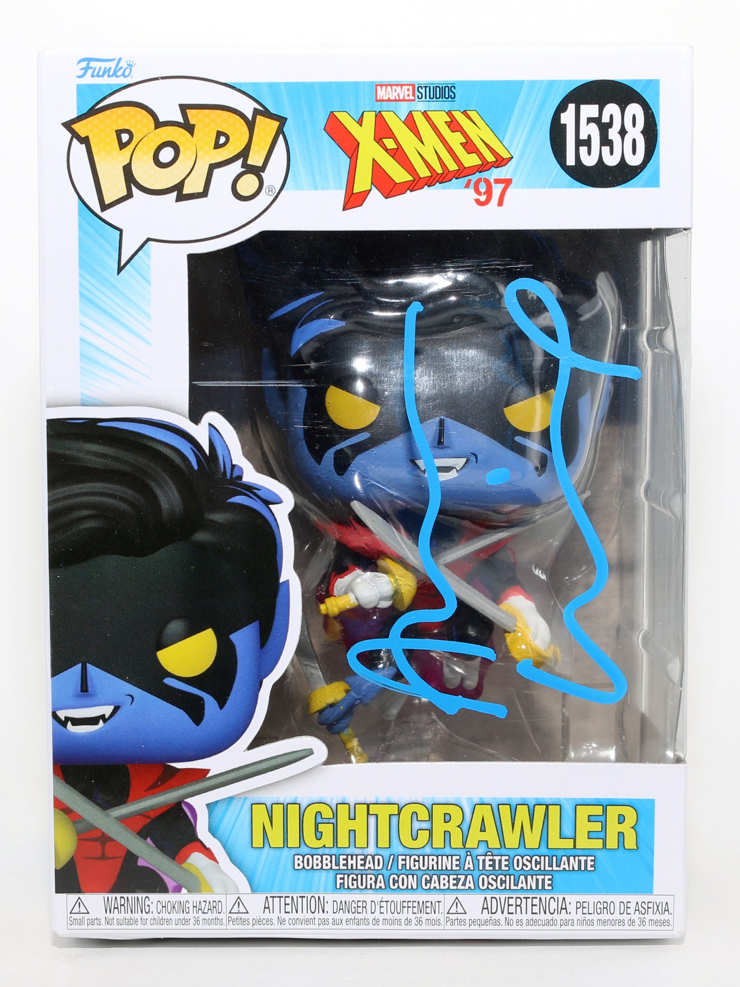 
                  
                    Alan Cumming as Nightcrawler in X-Men '97 Signed Funko POP! #1538
                  
                