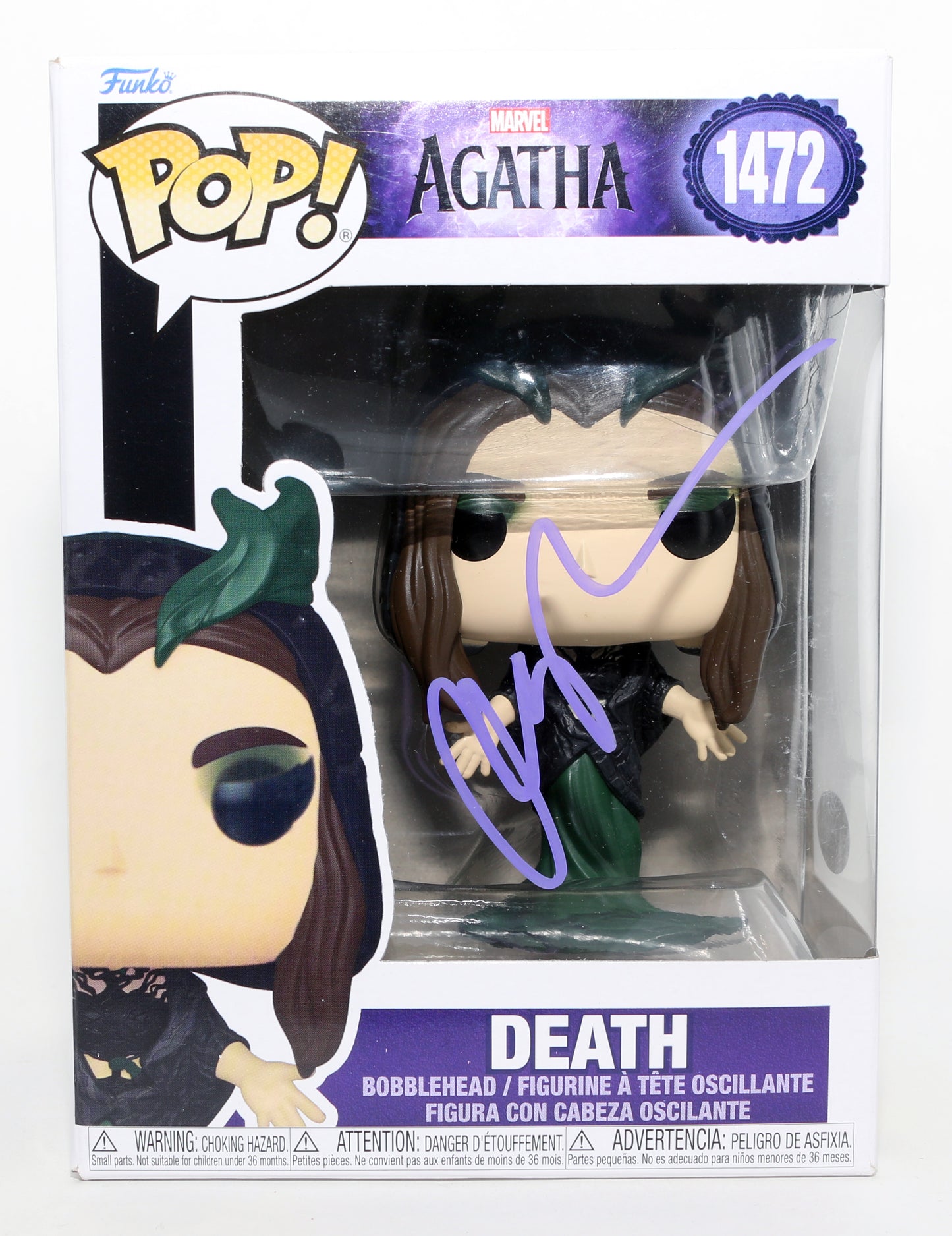
                  
                    Aubrey Plaza as Death / Rio Vidal in Agatha All Along (JSA) Signed Funko POP! #1472
                  
                