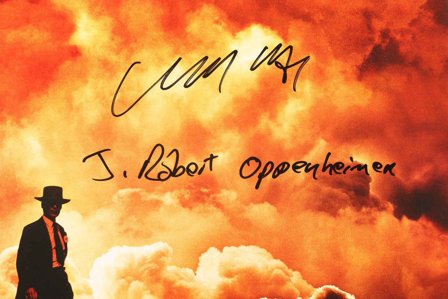
                  
                    Cillian Murphy as J. Robert Oppenheimer in Oppenheimer (SWAU) Signed 27x40 Poster with Character Name & Quote
                  
                
