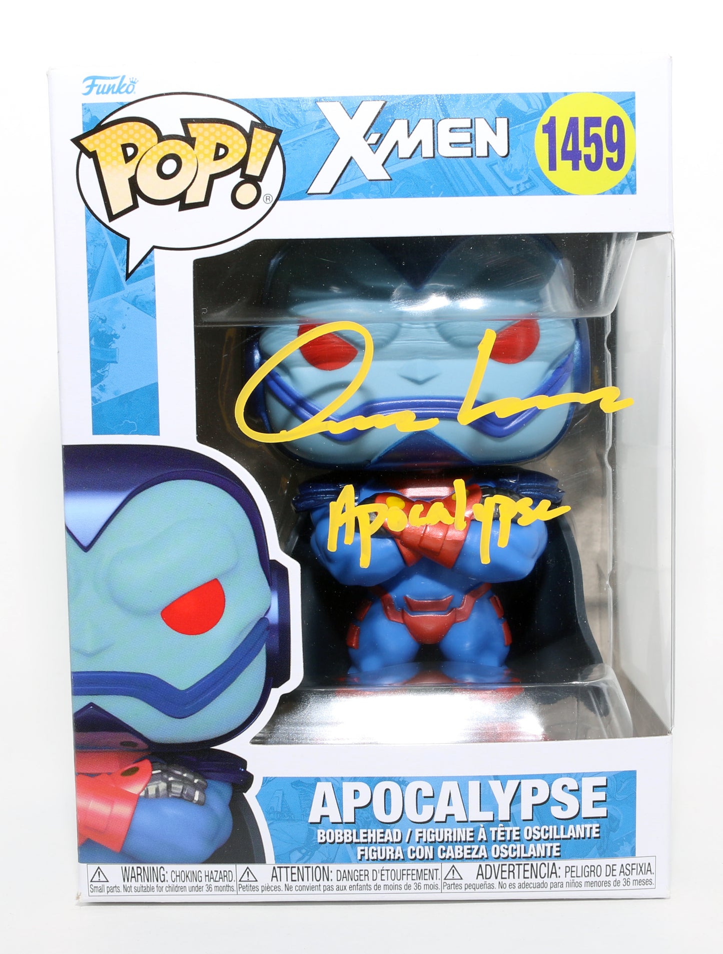 
                  
                    Oscar Isaac as Apocalypse in X-Men: Apocalypse Signed Funko POP! #1459 with Character Name
                  
                