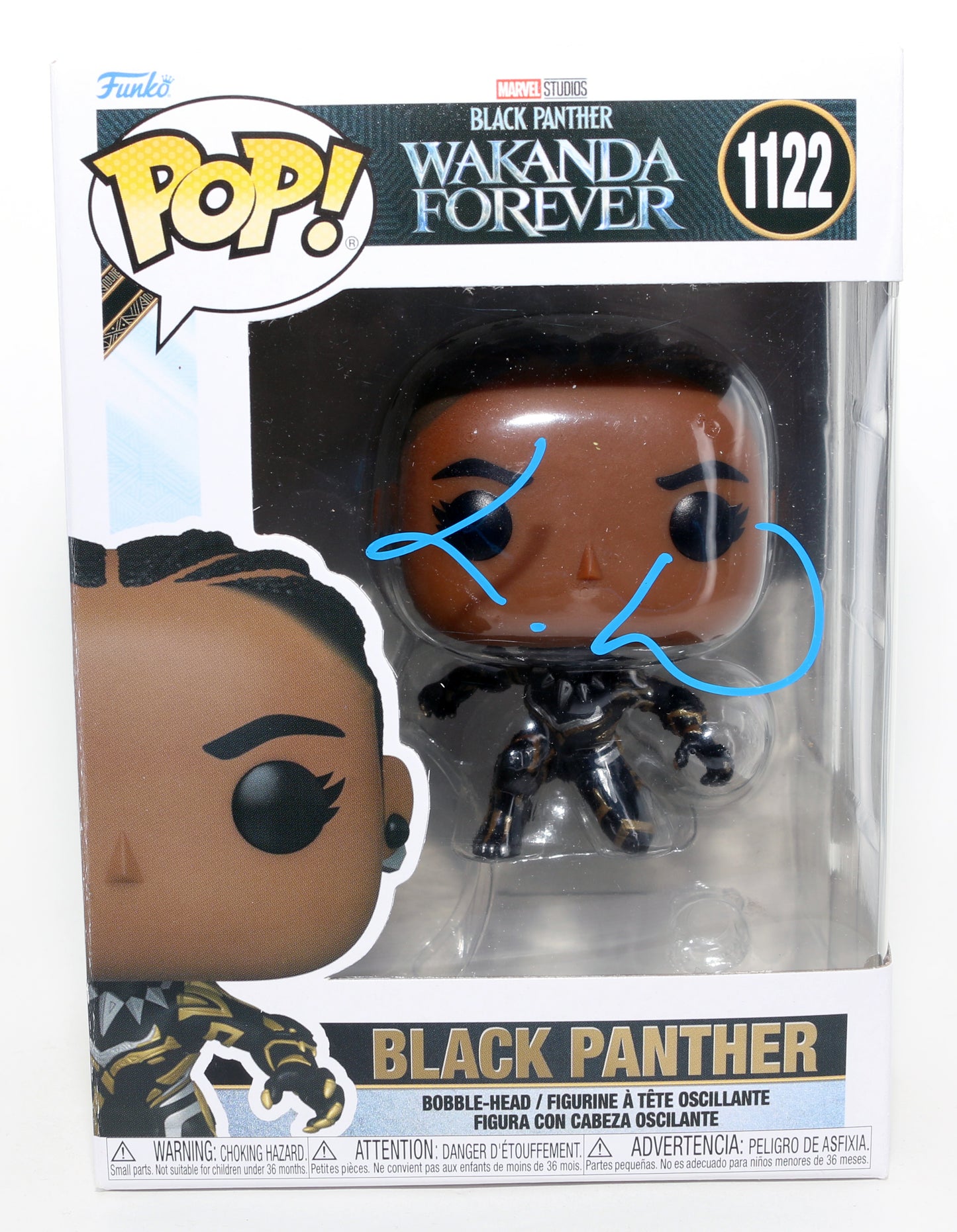 
                  
                    Letitia Wright as Shuri / Black Panther in Black Panther: Wakanda Forever (JSA) Signed Funko POP! #1122
                  
                