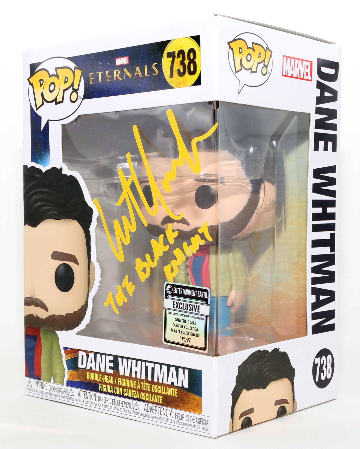 
                  
                    Kit Harington as Dane Whitman in Eternals Entertainment Earth Exclusive Signed Funko POP! #738 with Character Name
                  
                