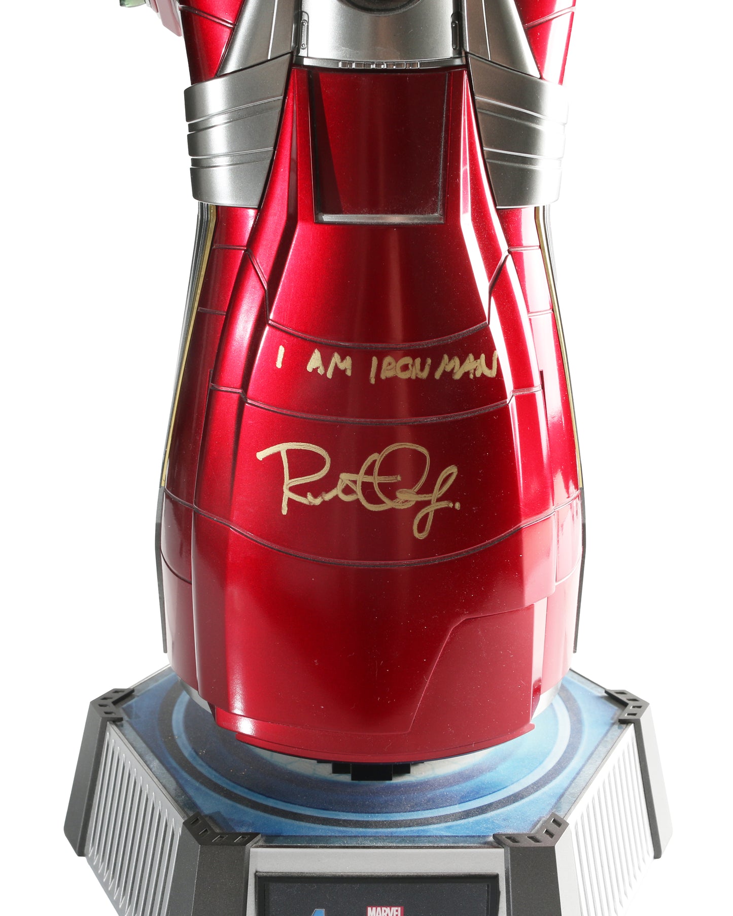 
                  
                    Robert Downey Jr. as Tony Stark / Iron Man in Avengers: Endgame Signed Hot Toys 1:1 Life Size Prop Replica Nano Gauntlet with Character Name Quote
                  
                