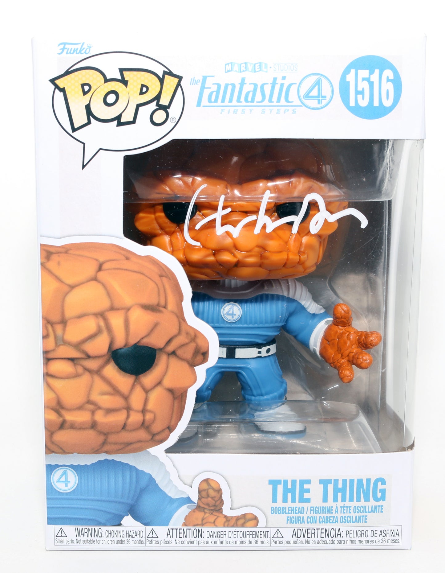 
                  
                    Ebon Moss-Bachrach as Ben Grimm / The Thing in Fantastic Four: First Steps Signed Funko POP! #1516
                  
                