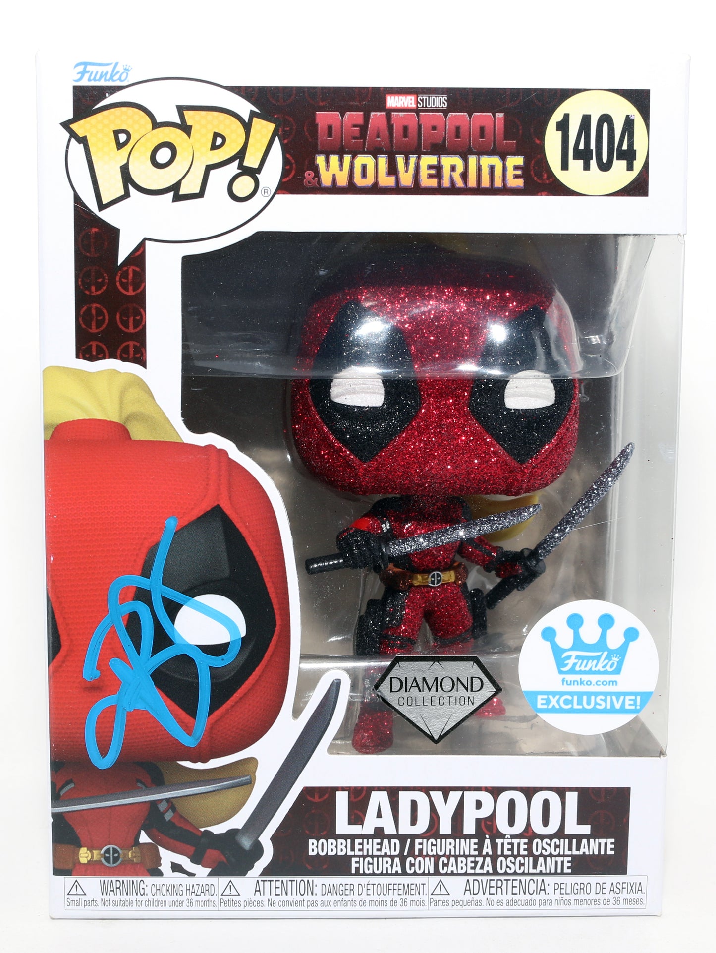 
                  
                    Blake Lively as Ladypool in Deadpool & Wolverine Diamond Edition Funko Store Exclusive Signed Funko POP! #1404
                  
                