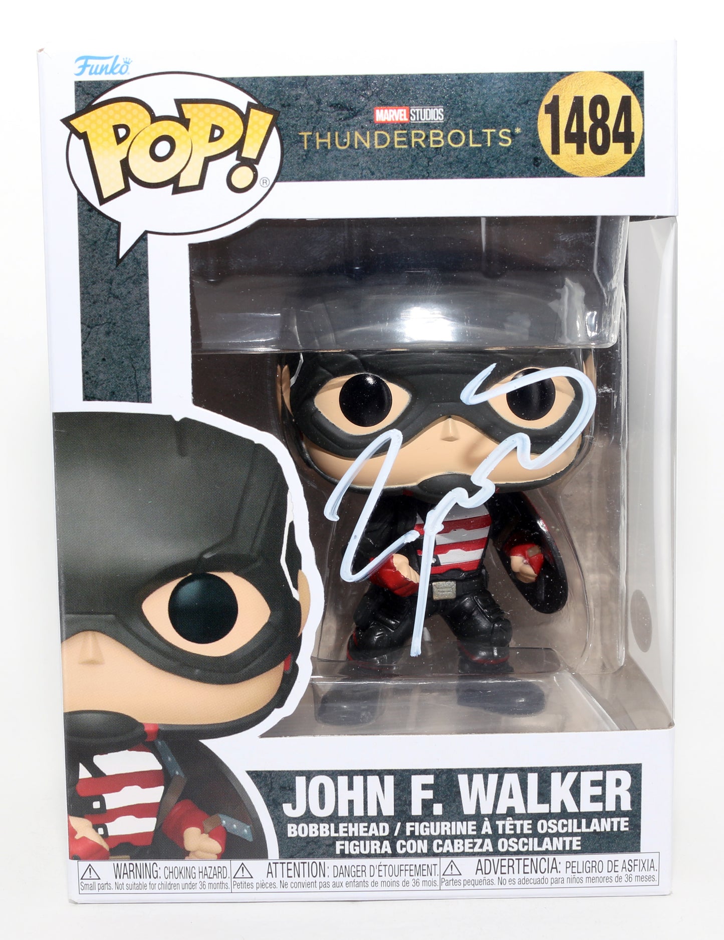 
                  
                    Wyatt Russell as John F. Walker in Thunderbolts* / The New Avengers (JSA) Signed Funko POP! #1484
                  
                