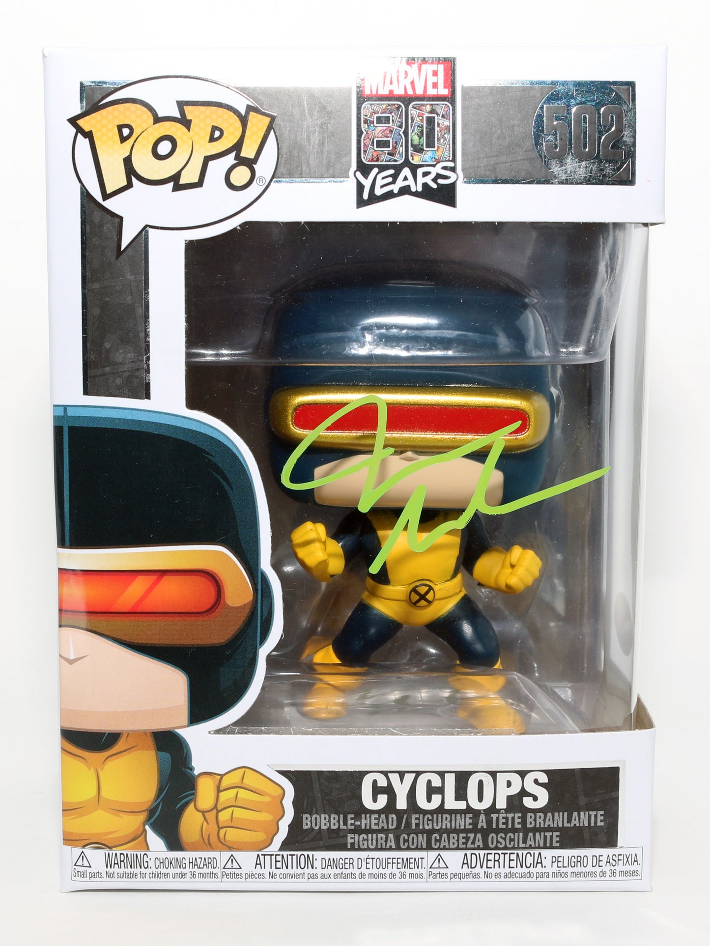 
                  
                    James Marsden as Cyclops in X-Men (JSA) Signed Funko POP! #502
                  
                