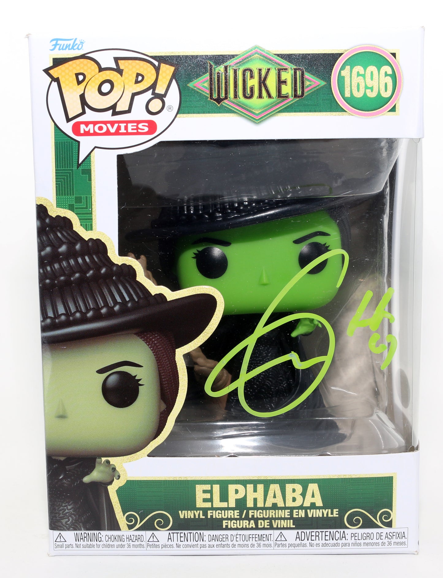 
                  
                    Cynthia Erivo as Elphaba in Wicked (JSA) Signed Funko POP! #1696
                  
                