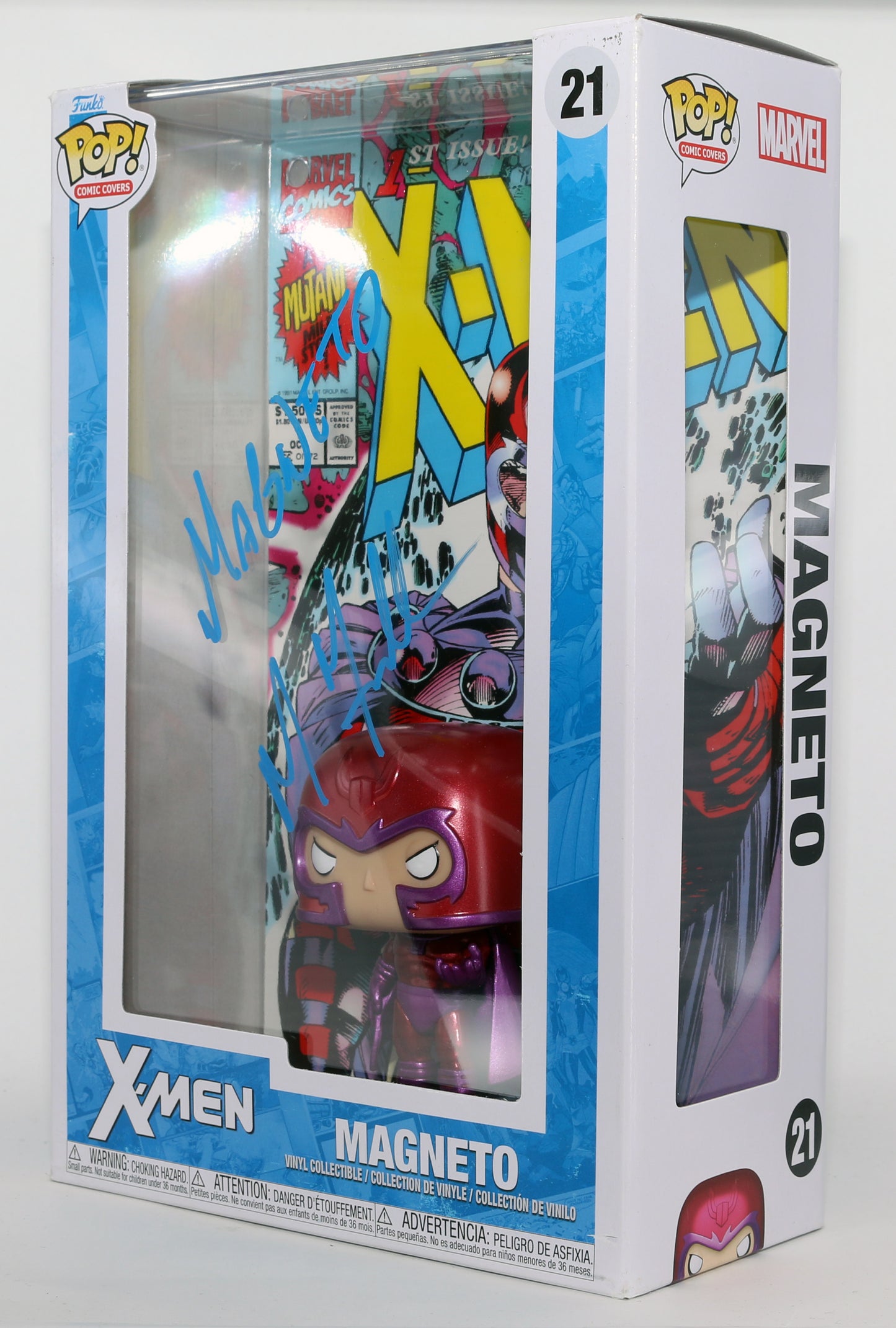 
                  
                    Michael Fassbender as Magneto in X-Men: First Class Comic Cover Signed Funko POP! #21 with Character Name
                  
                