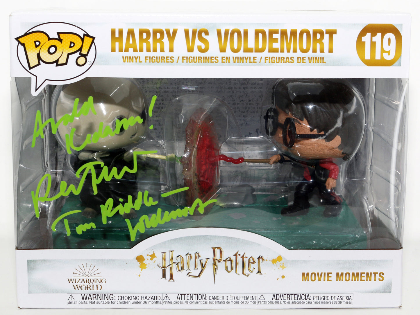 
                  
                    Ralph Fiennes as Lord Voldemort in Harry Potter & the Goblet of Fire Signed Movie Moments Oversized Funko POP! #119 with Character Name & Quote
                  
                
