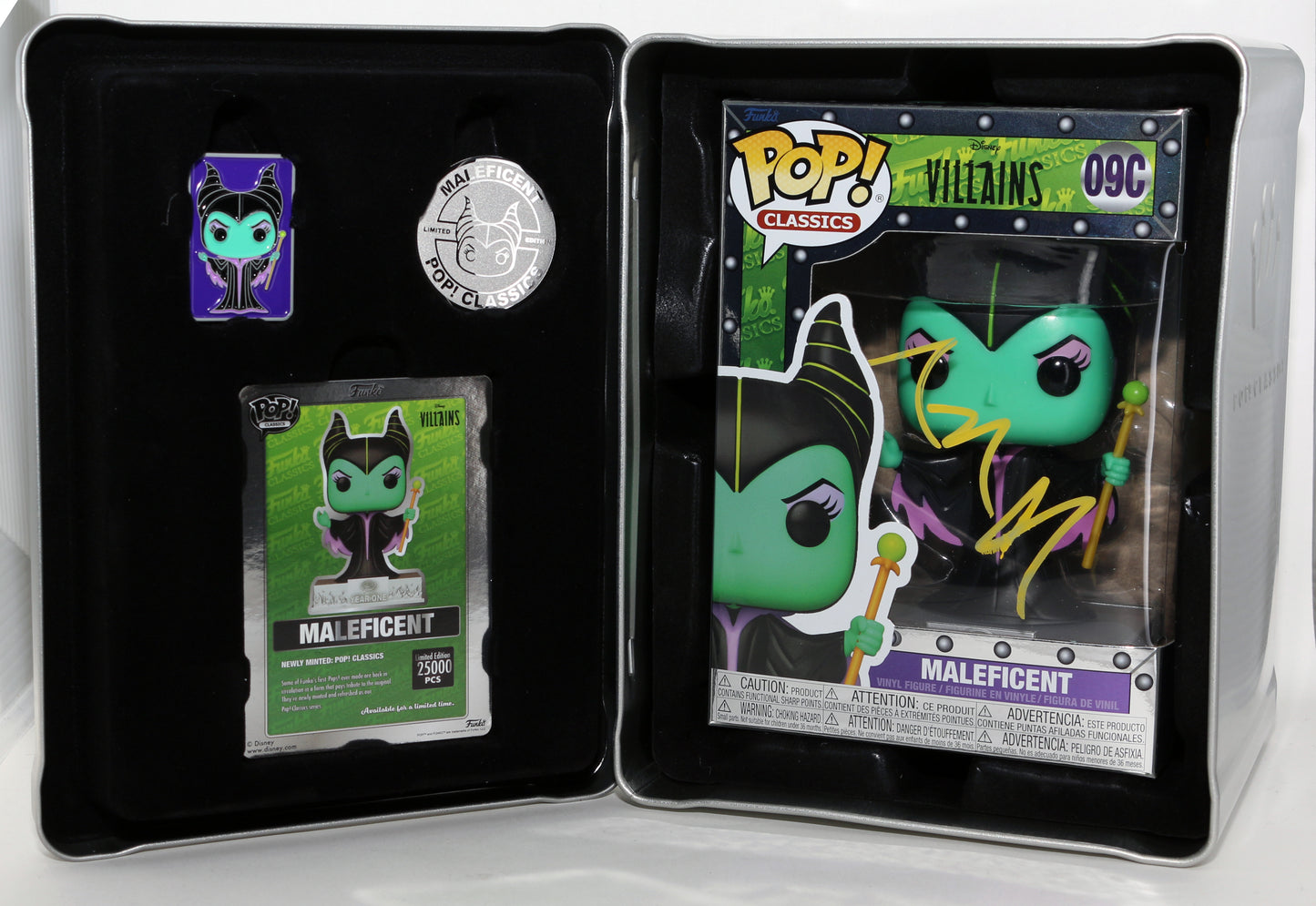 
                  
                    Angelina Jolie as Maleficent in Disney's Maleficent 25th Anniversary Classics Limited to 25000 Pieces Signed Funko POP! #09C
                  
                