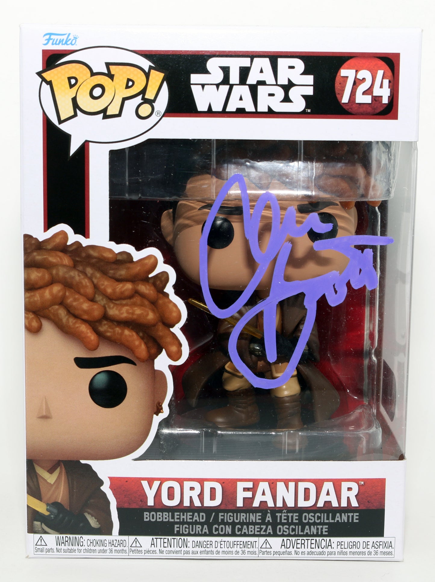 
                  
                    Charlie Barnett as Yord Fandar in Star Wars: The Acolyte (SWAU) Signed Funko POP! #724
                  
                