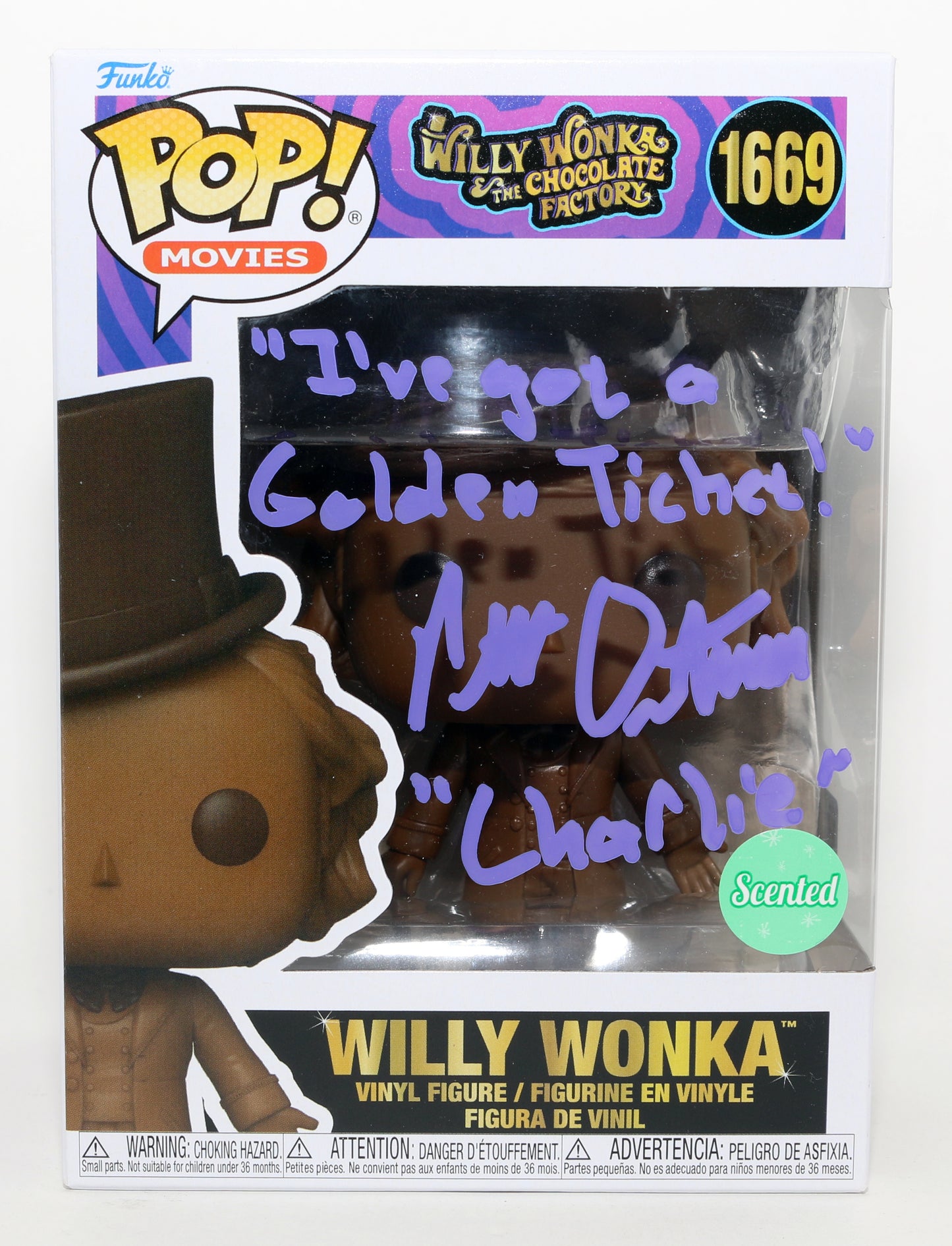 
                  
                    Peter Ostrum as Charlie in Willy Wonka & The Chocolate Factory Scented Signed Funko POP! #1669
                  
                