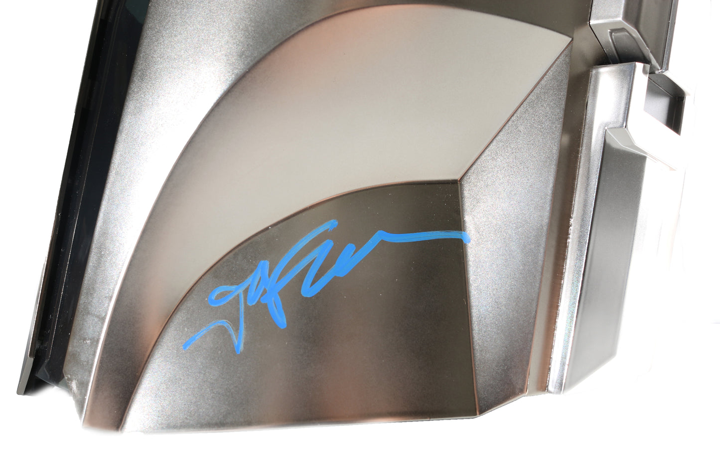 
                  
                    Pedro Pascal as Din Djarin / The Mandalorian, Sigourney Weaver as Ward, & Jon Favreau Director of Star Wars: The Mandalorian and Grogu Signed Hasbro Black Series Prop Replica Helmet with Character Name
                  
                