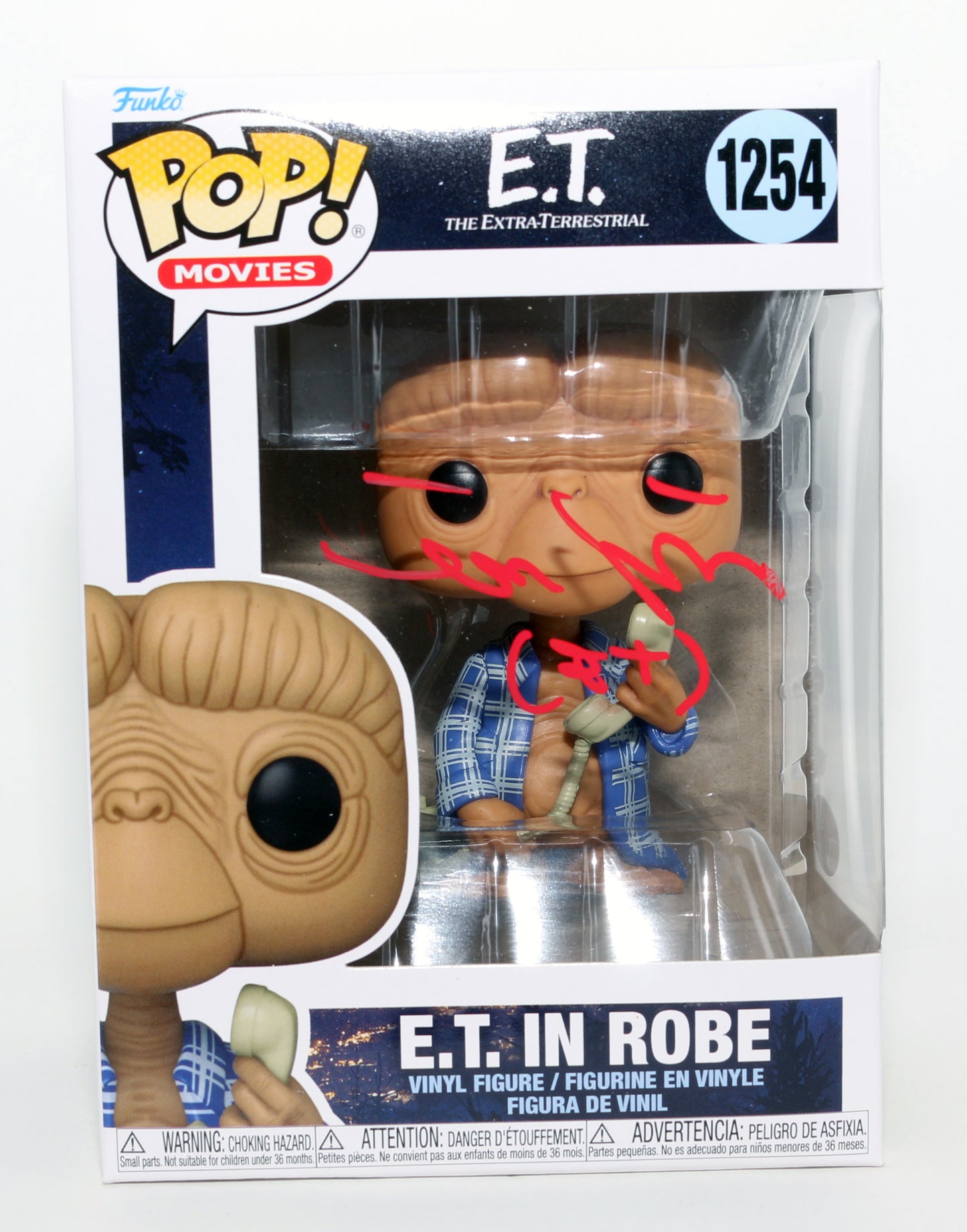 
                  
                    Matthew De Meritt as E.T. in E.T The Extra-Terrestrial (JSA) Signed Funko POP! #1254 with Character Name
                  
                