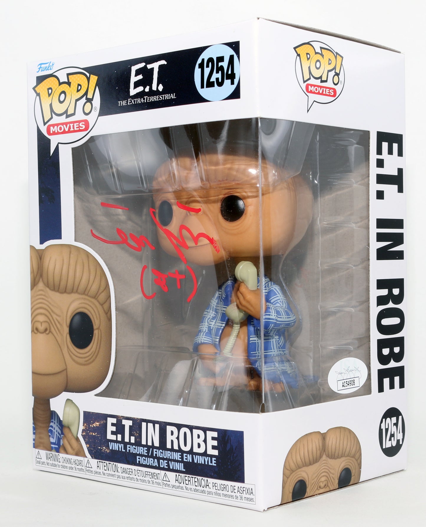 
                  
                    Matthew De Meritt as E.T. in E.T The Extra-Terrestrial (JSA) Signed Funko POP! #1254 with Character Name
                  
                