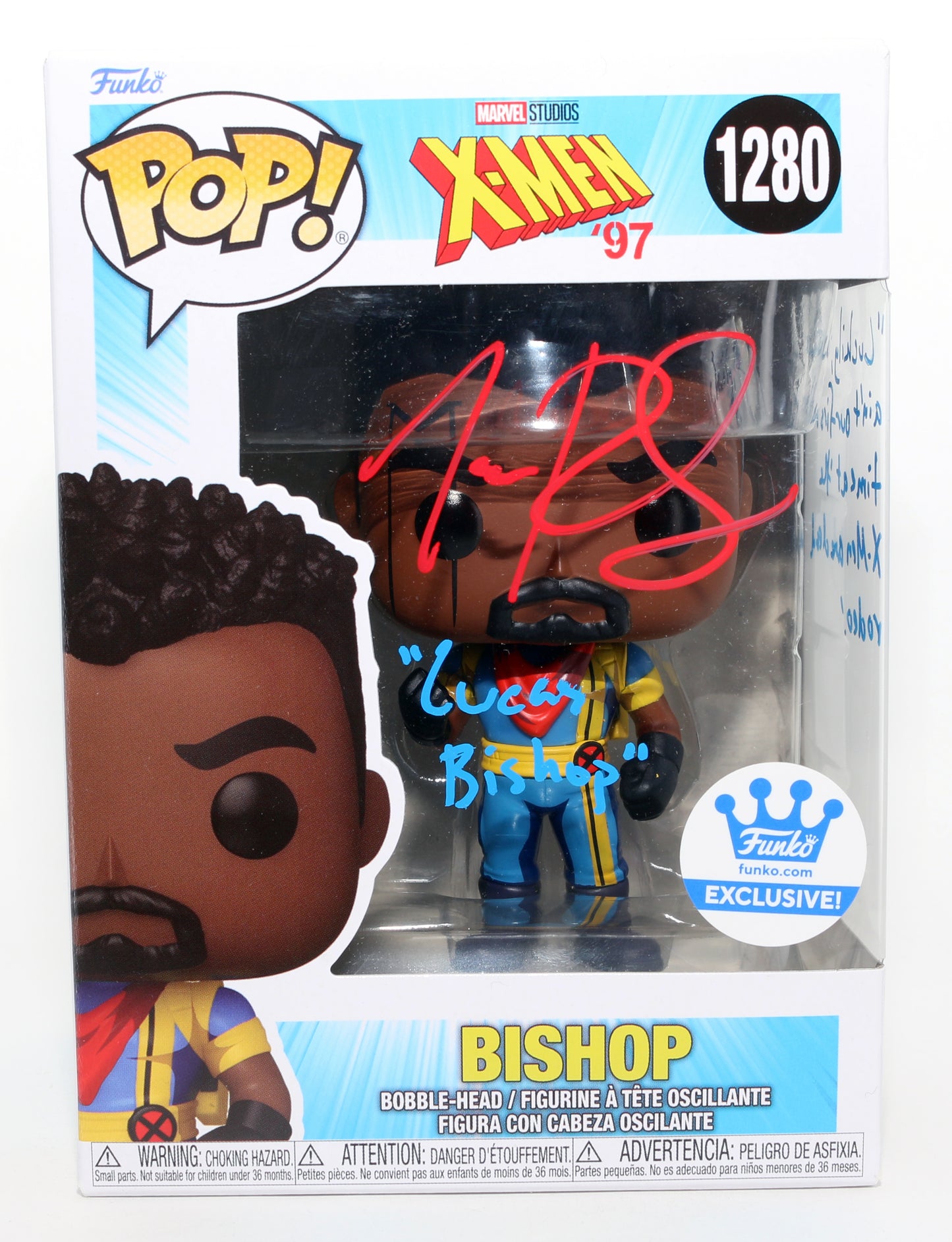 
                  
                    Isaac Robinson-Smith as Lucas Bishop in X-Men '97 Funko Exclusive (JSA) Signed Funko POP! #1280 with Character Name & Quote
                  
                