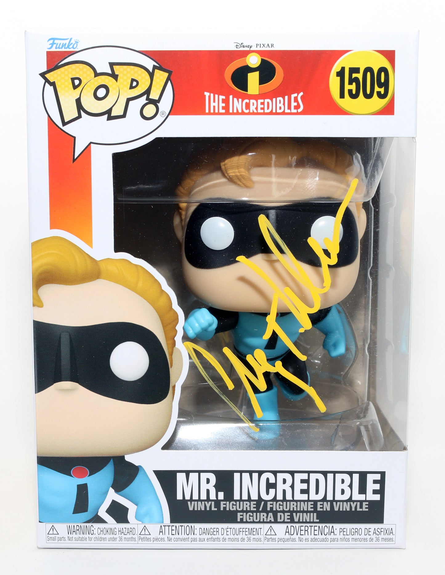 
                  
                    Craig T. Nelson as Mr. Incredible in Incredibles Signed Funko POP! #1509
                  
                