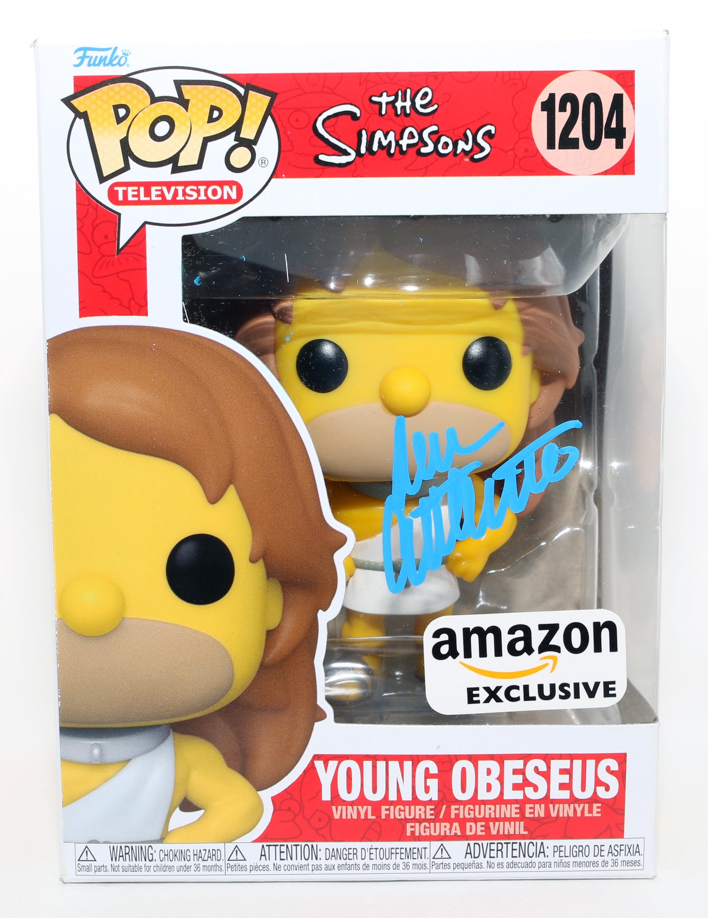 
                  
                    Dan Castellaneta as Young Obseseus in The Simpsons Amazon Exclusive Signed Funko POP! #1204
                  
                