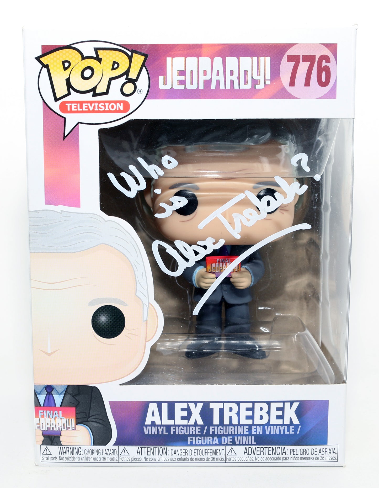 
                  
                    Alex Trebek from Jeopardy! Signed Funko POP! #776
                  
                