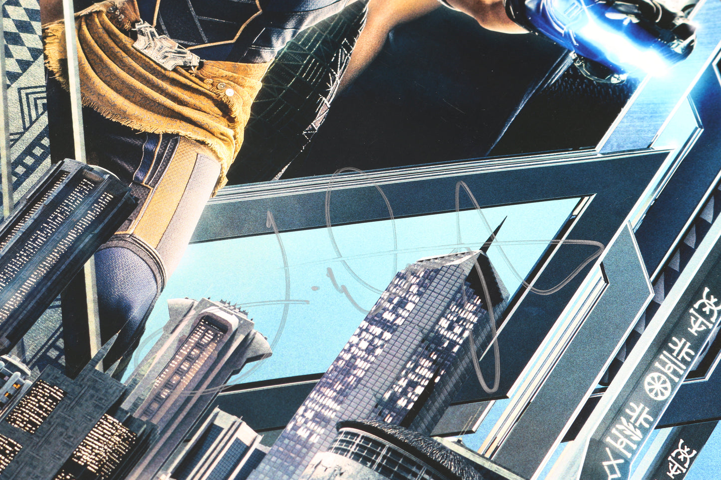 
                  
                    Black Panther 27x40 Poster Cast Signed by Chadwick Boseman, Michael B. Jordan, Letitia Wright, & Angela Bassett
                  
                