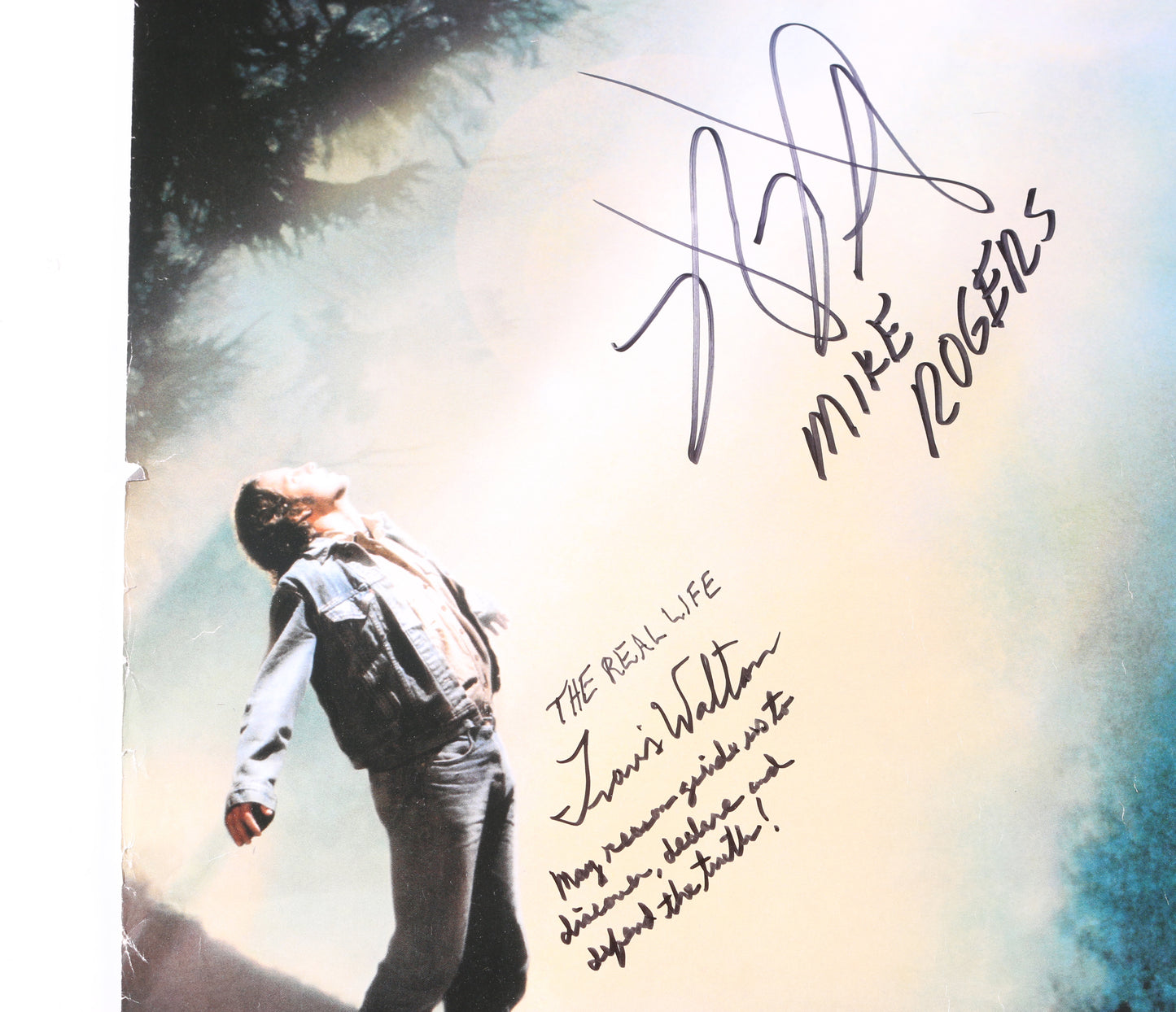 
                  
                    Fire in the Sky 27x40 Poster Cast Signed by Travis Walton, D.B. Sweeney, Robert Patrick, Craig Sheffer, Bradley Gregg, & Henry Thomas with Character Names
                  
                