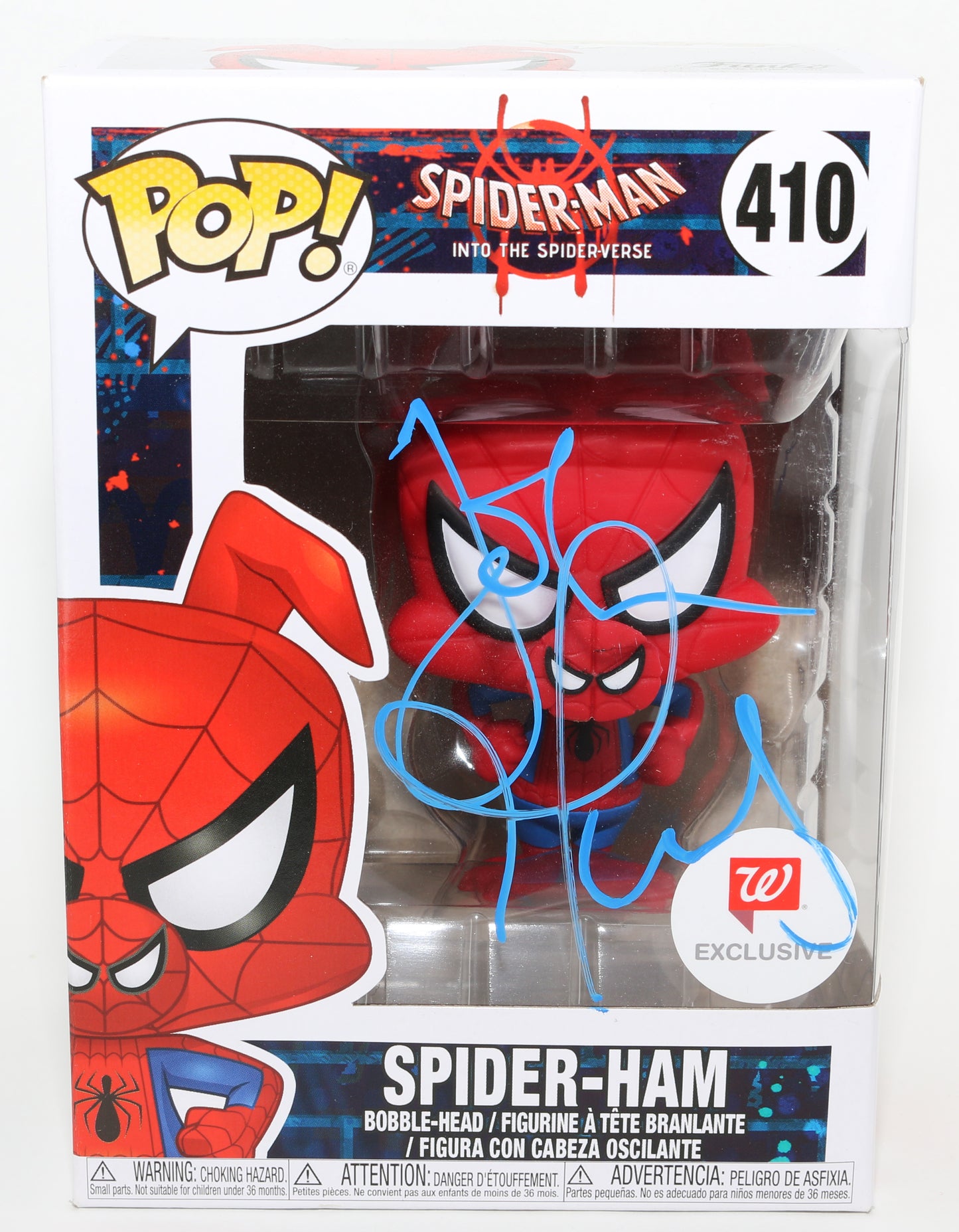 
                  
                    John Mulaney as Spider-Ham in Spider-Man: Into The Spider-Verse Walgreens Exclusive Signed Funko POP! #410
                  
                
