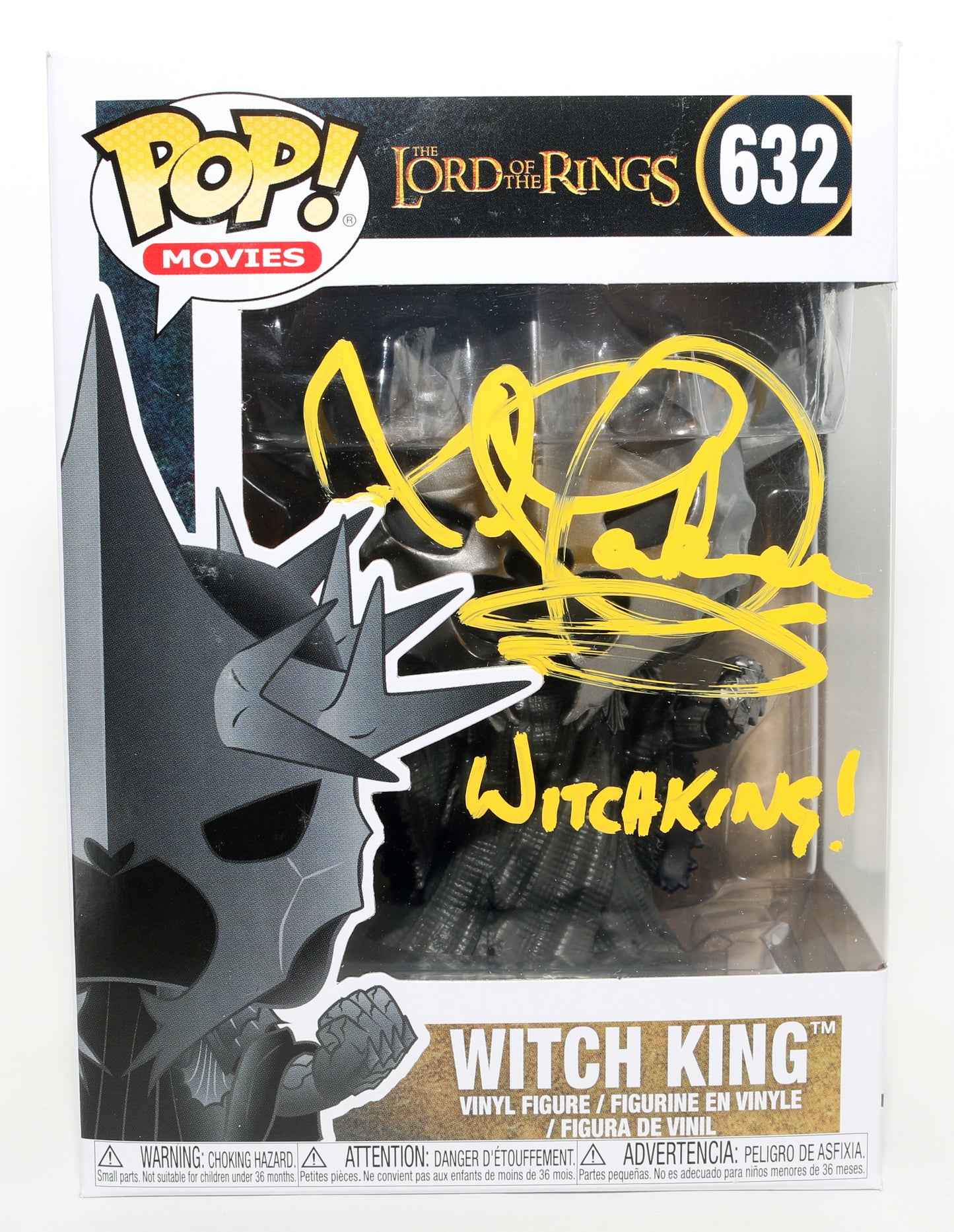 
                  
                    Lawrence Makoare as Witch King in The Lord of the Rings Signed Funko POP! #632 with Character Name
                  
                