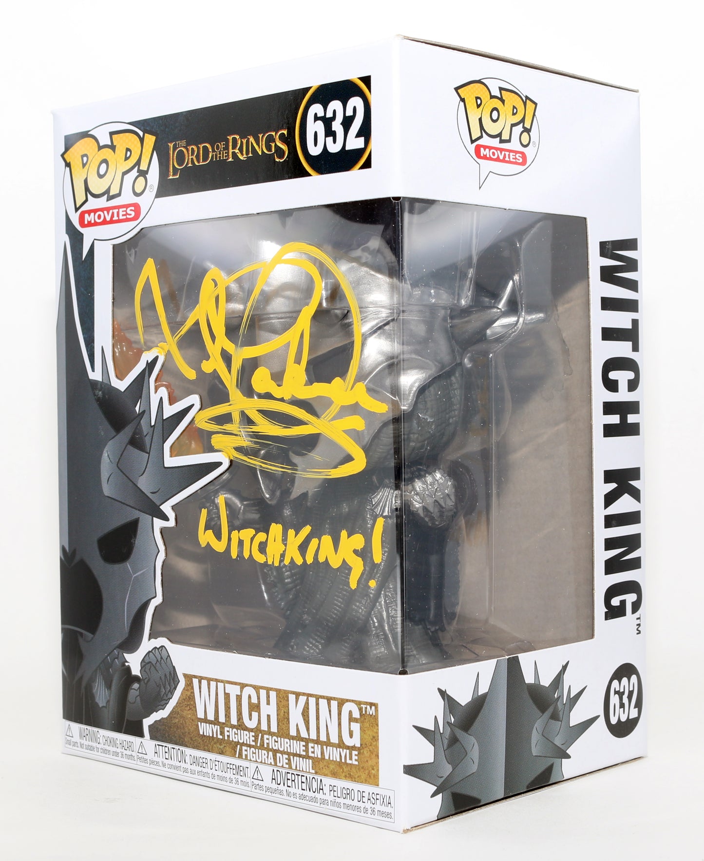
                  
                    Lawrence Makoare as Witch King in The Lord of the Rings Signed Funko POP! #632 with Character Name
                  
                