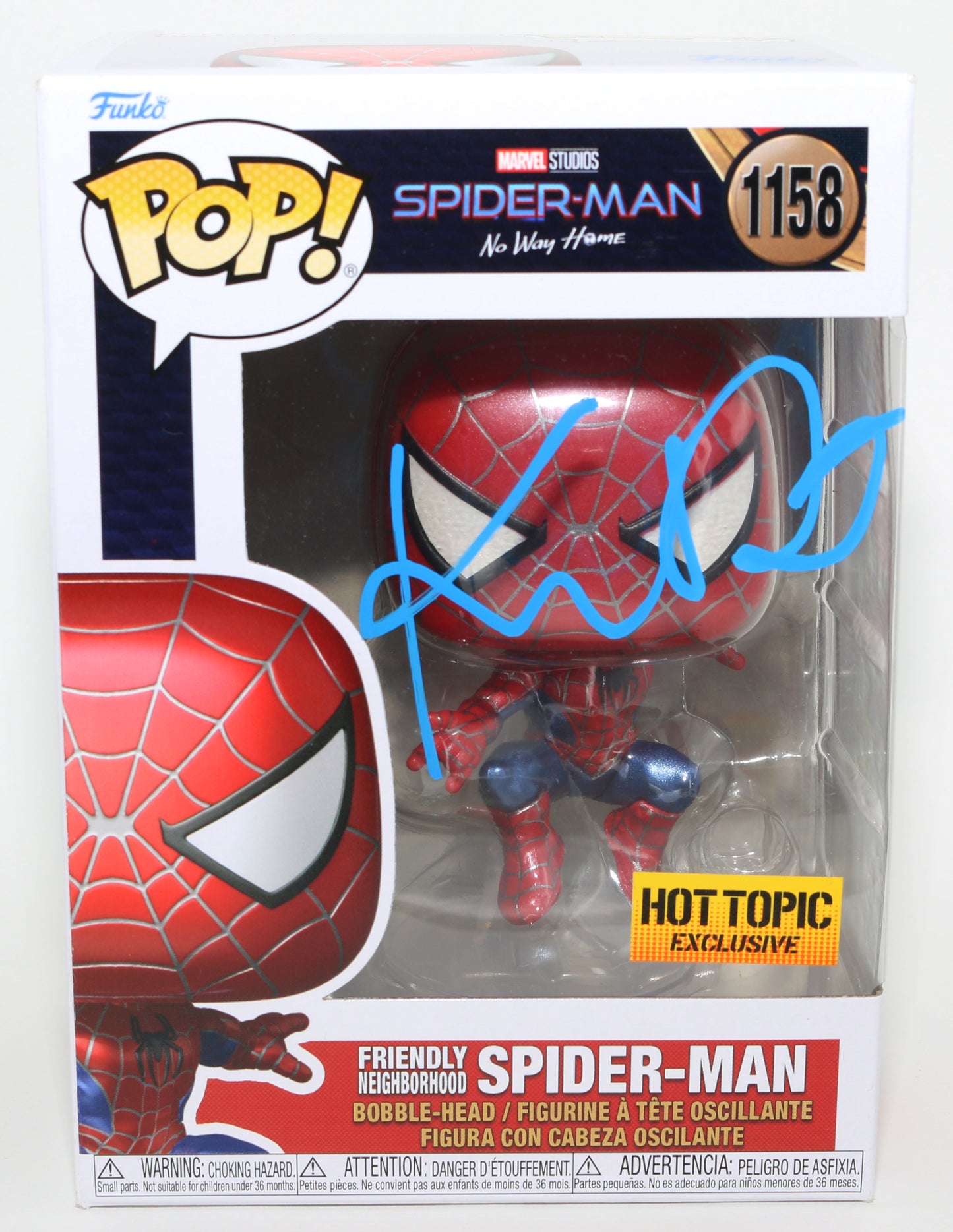 
                  
                    Kirsten Dunst as Mary Jane Watson in Spider-Man Hot Topic Exclusive (SWAU) Signed Funko POP! #1158
                  
                