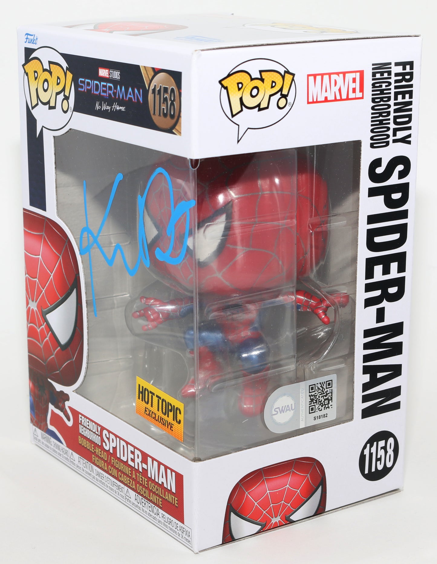 
                  
                    Kirsten Dunst as Mary Jane Watson in Spider-Man Hot Topic Exclusive (SWAU) Signed Funko POP! #1158
                  
                