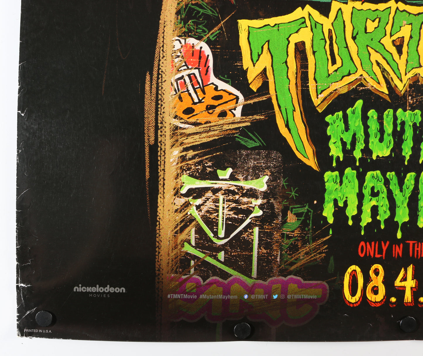 
                  
                    Teenage Mutant Ninja Turtles: Mutant Mayhem 27x40 Poster Cast Signed by Seth Rogen, Evan Goldberg, Jeff Rowe, & Co-Creator: Kevin Eastman
                  
                