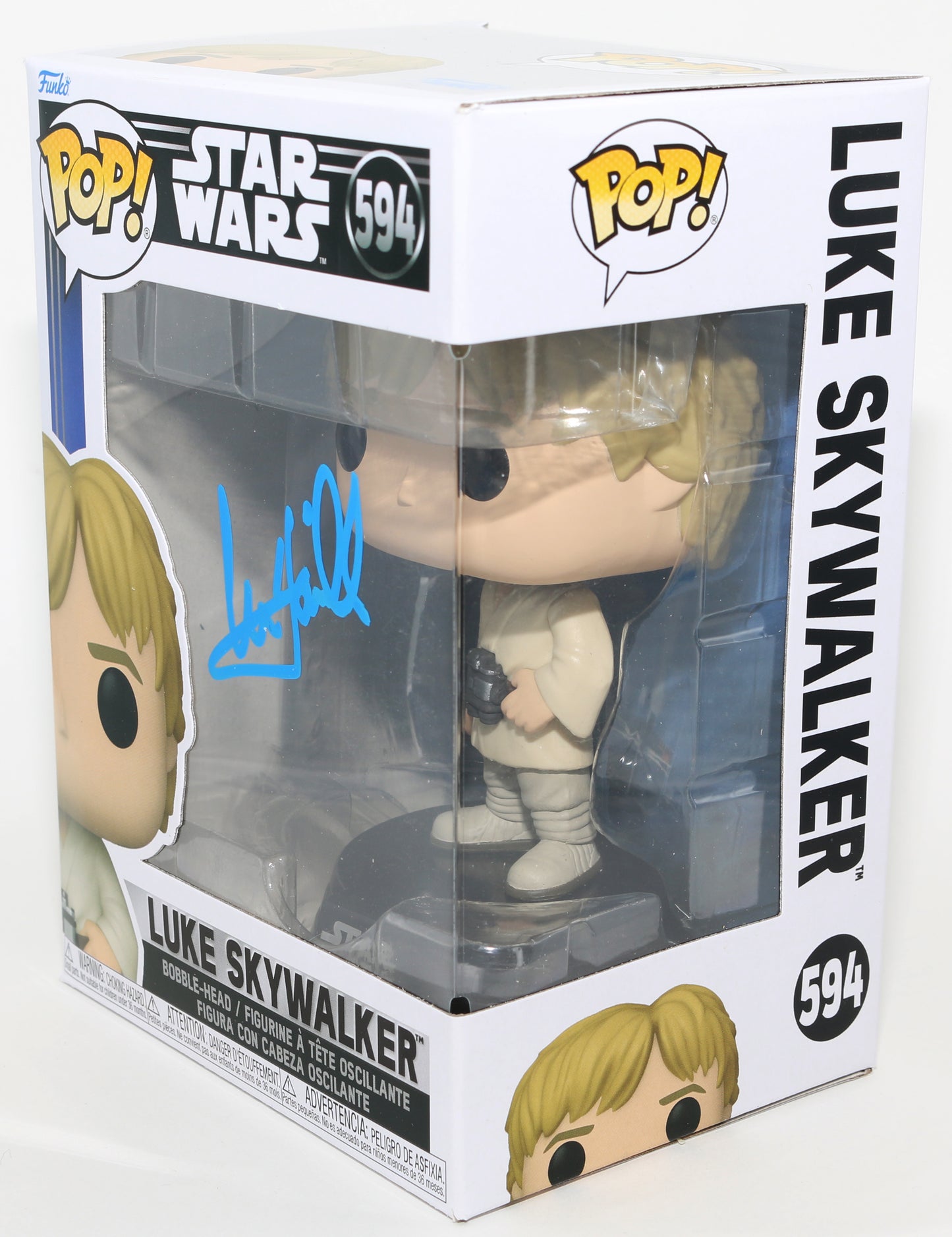 
                  
                    Mark Hamill as Luke Skywalker in Star Wars: A New Hope Signed Funko POP! #594
                  
                