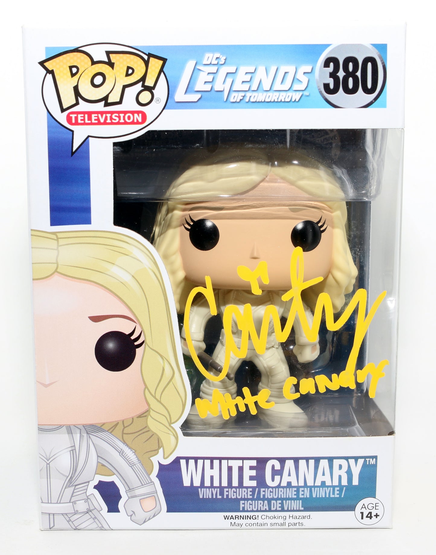 
                  
                    Caity Lotz as White Canary in Legends of Tomorrow (Official Pix) Signed Funko POP! #380 with Character Name
                  
                