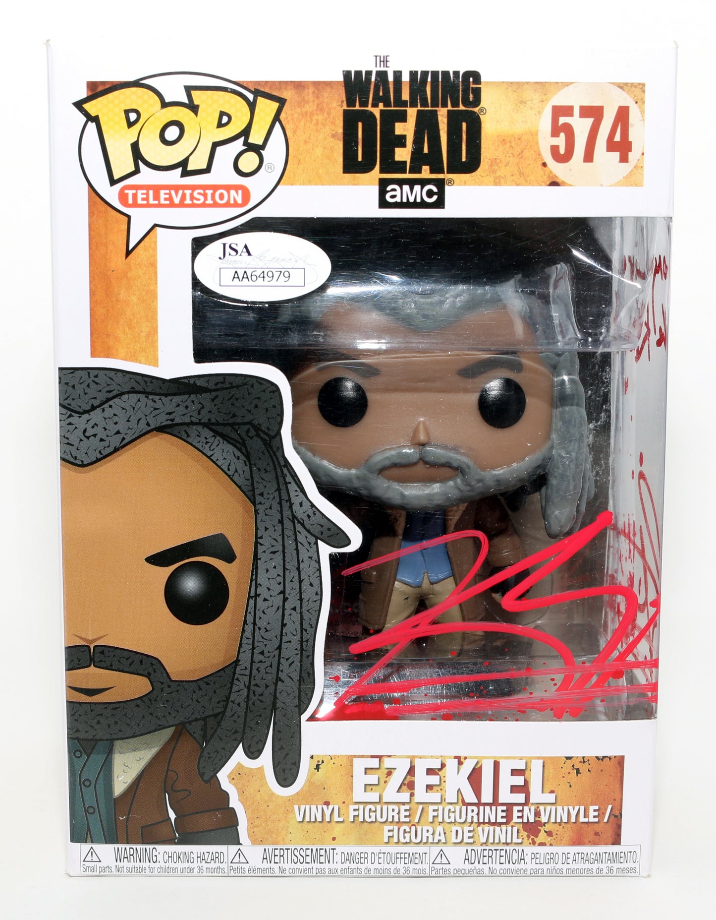 
                  
                    Khary Payton as Ezekiel in The Walking Dead (JSA) Signed Funko POP! #574 with Quote
                  
                