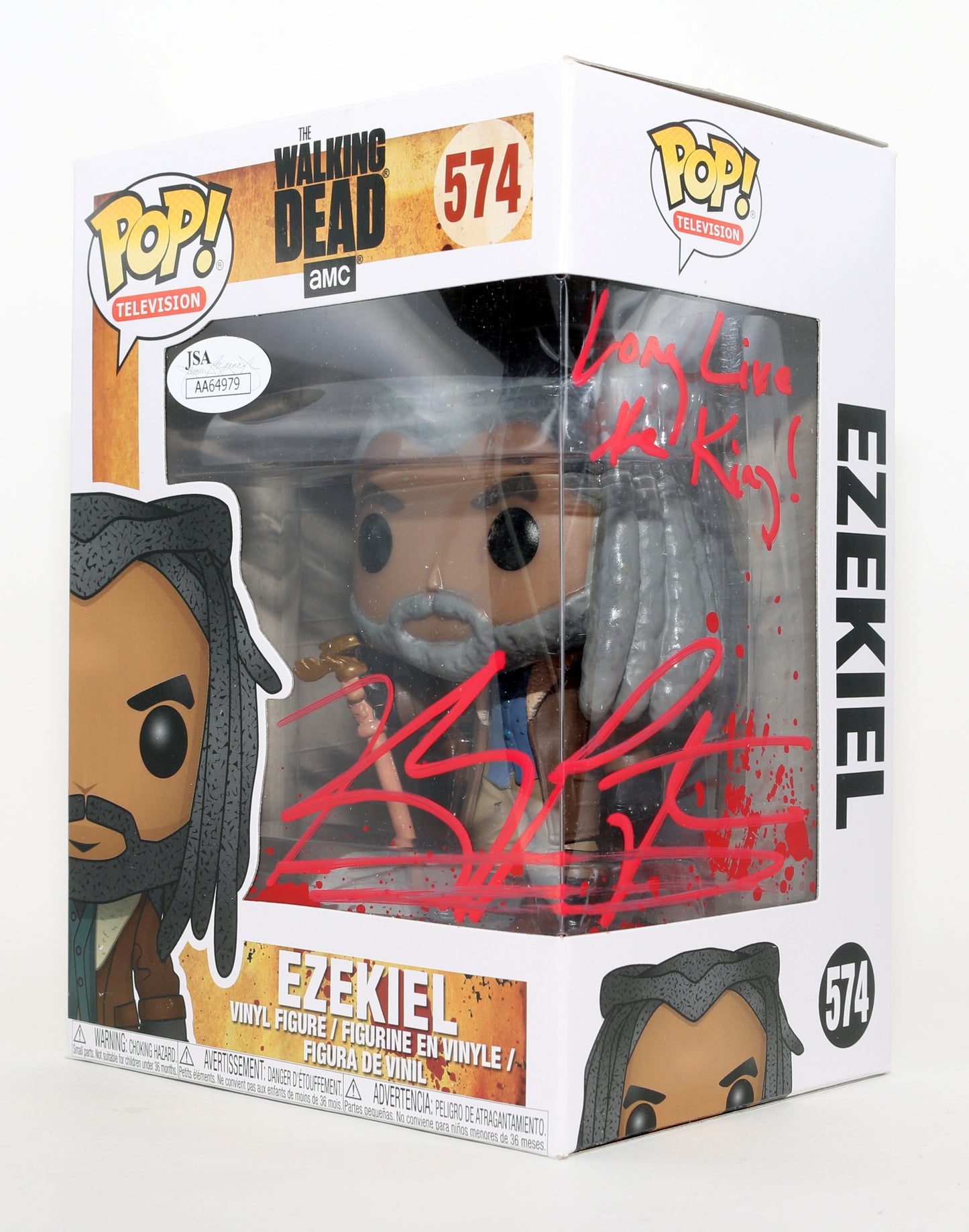 
                  
                    Khary Payton as Ezekiel in The Walking Dead (JSA) Signed Funko POP! #574 with Quote
                  
                