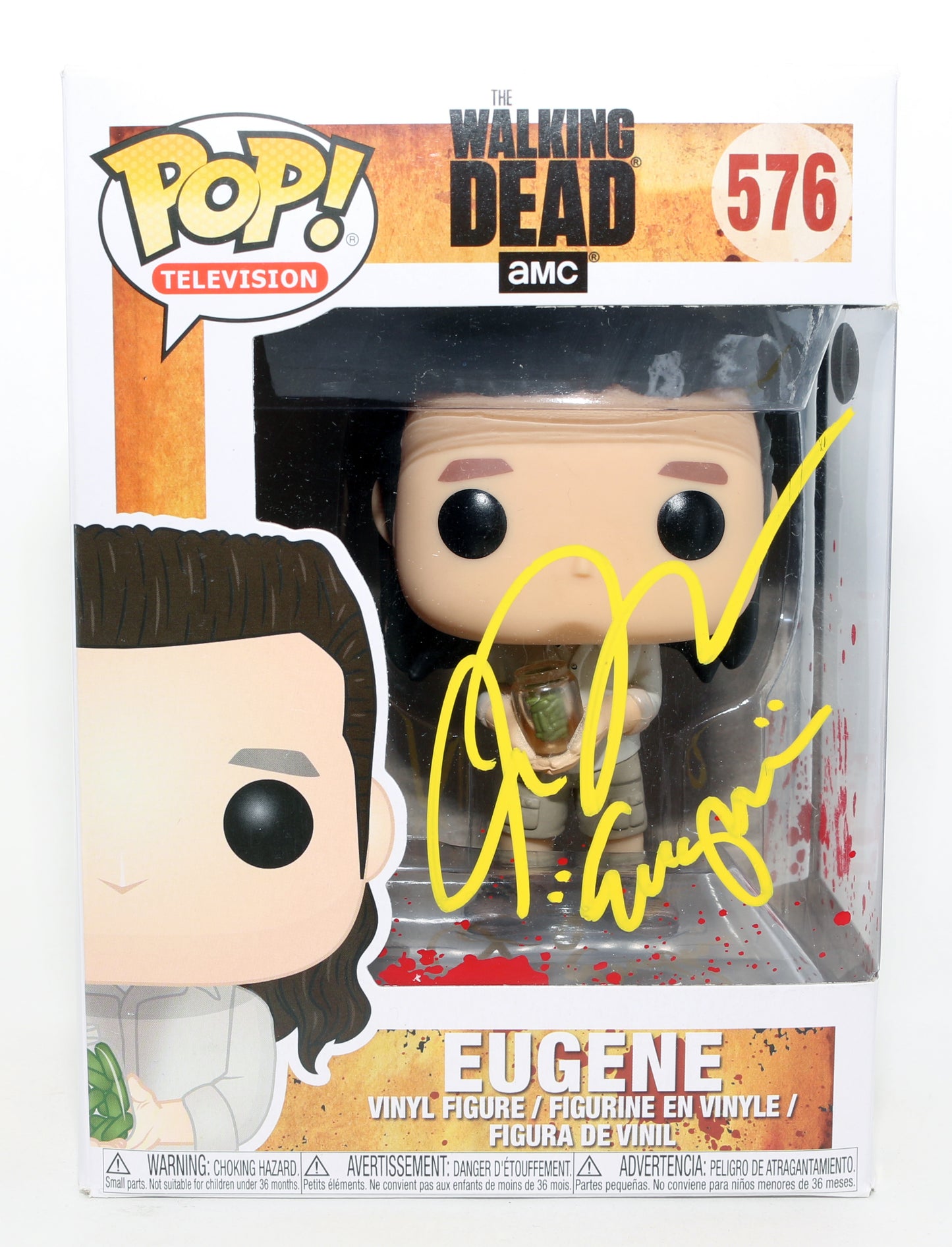
                  
                    Josh McDermit as Eugene in The Walking Dead (JSA) Signed Funko POP! #576 with Character Name
                  
                