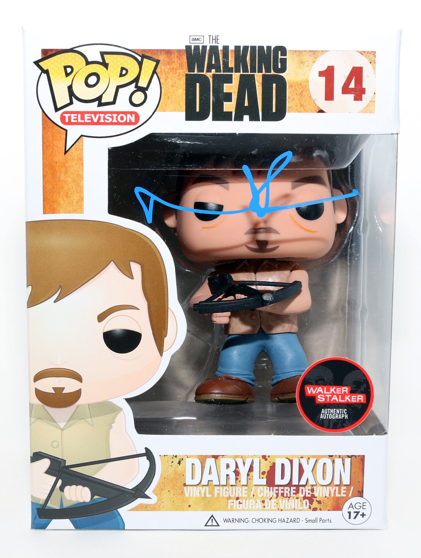 
                  
                    Norman Reedus as Daryl Dixon in The Walking Dead Walker Stalker Authentic Signed Funko POP! #14
                  
                