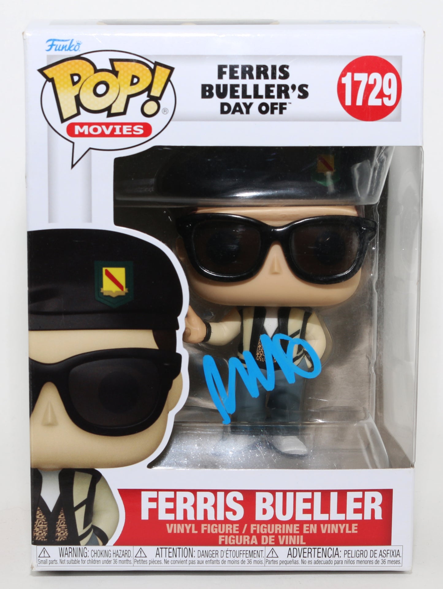 
                  
                    Matthew Broderick as Ferris Bueller in Ferris Bueller's Day Off Signed Funko POP! #1729
                  
                