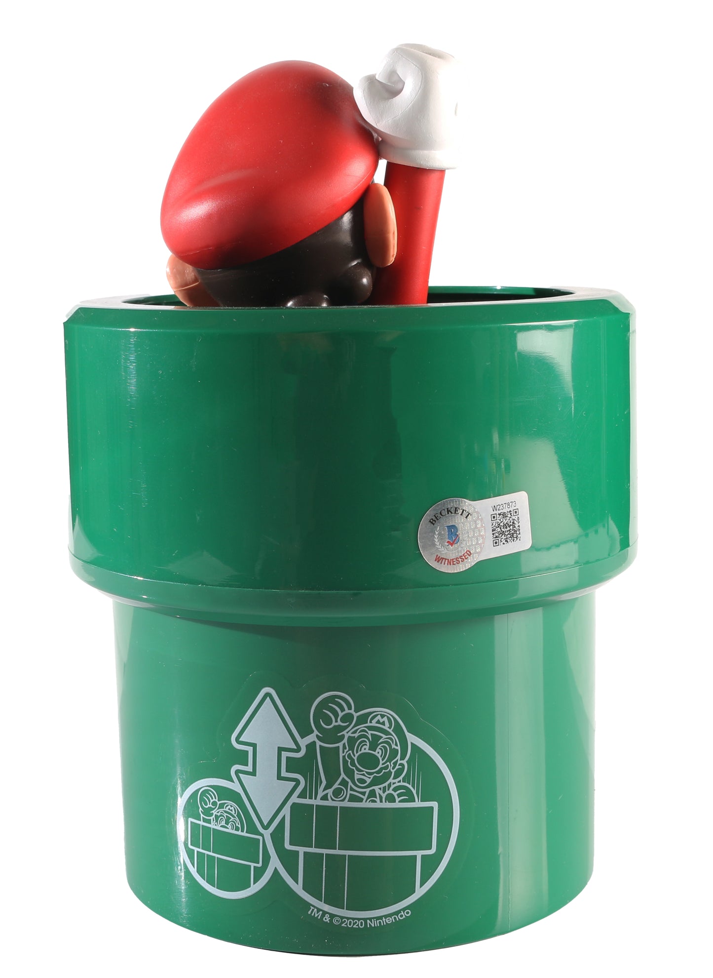 
                  
                    Chris Pratt as Mario in The Super Mario Bros. Movie (Beckett Witnessed) Signed Pop-up Toy with Character Name
                  
                